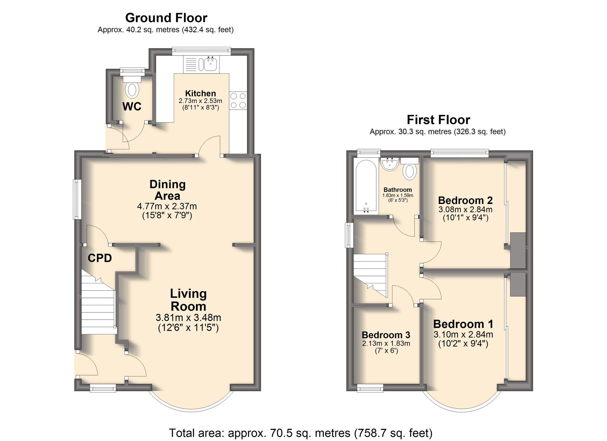 3 bed semidetached house for sale in Charnock Grove, Sheffield S12