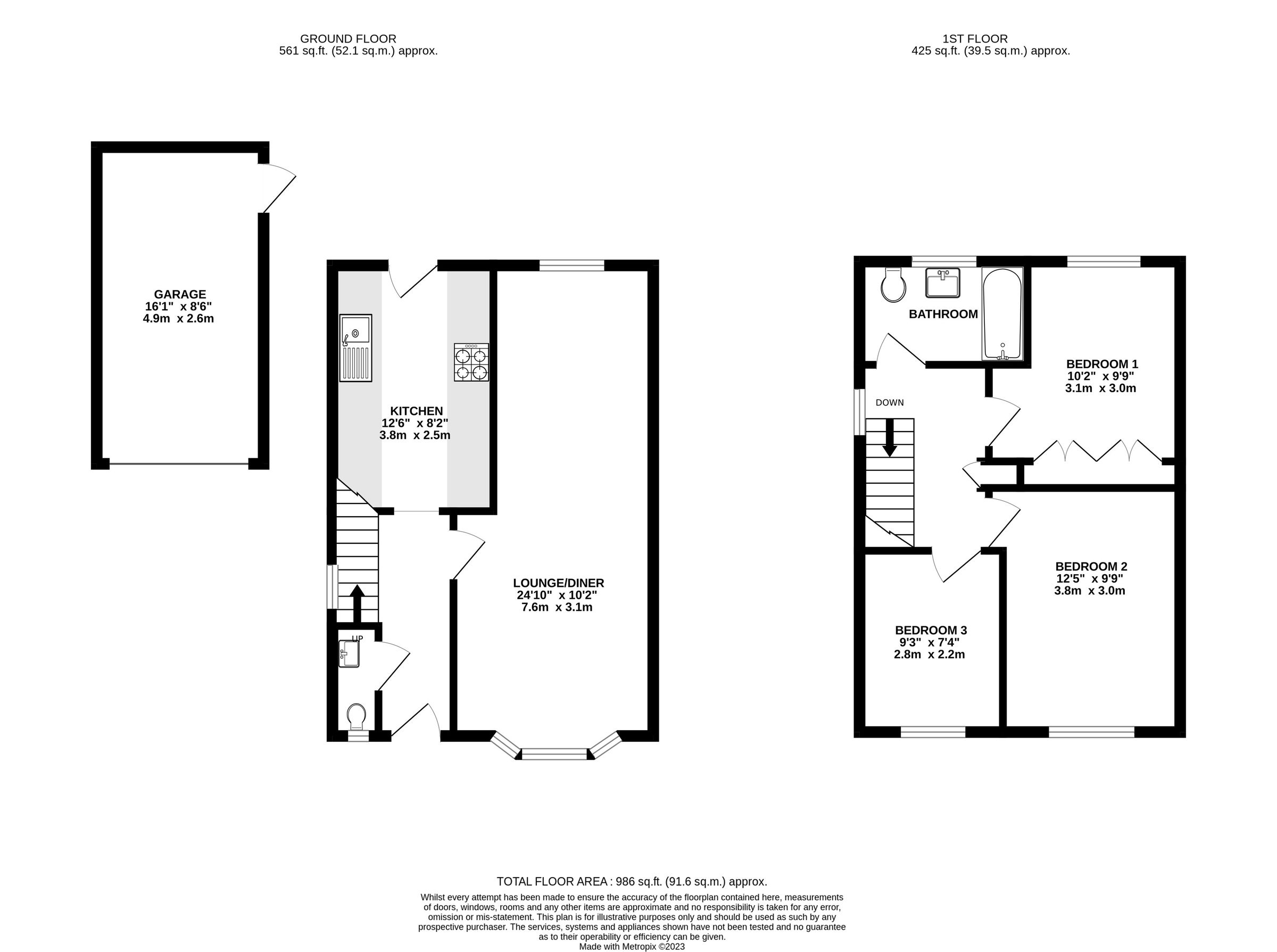 3 bed semidetached house for sale in Ashcroft Road, Paddock Wood