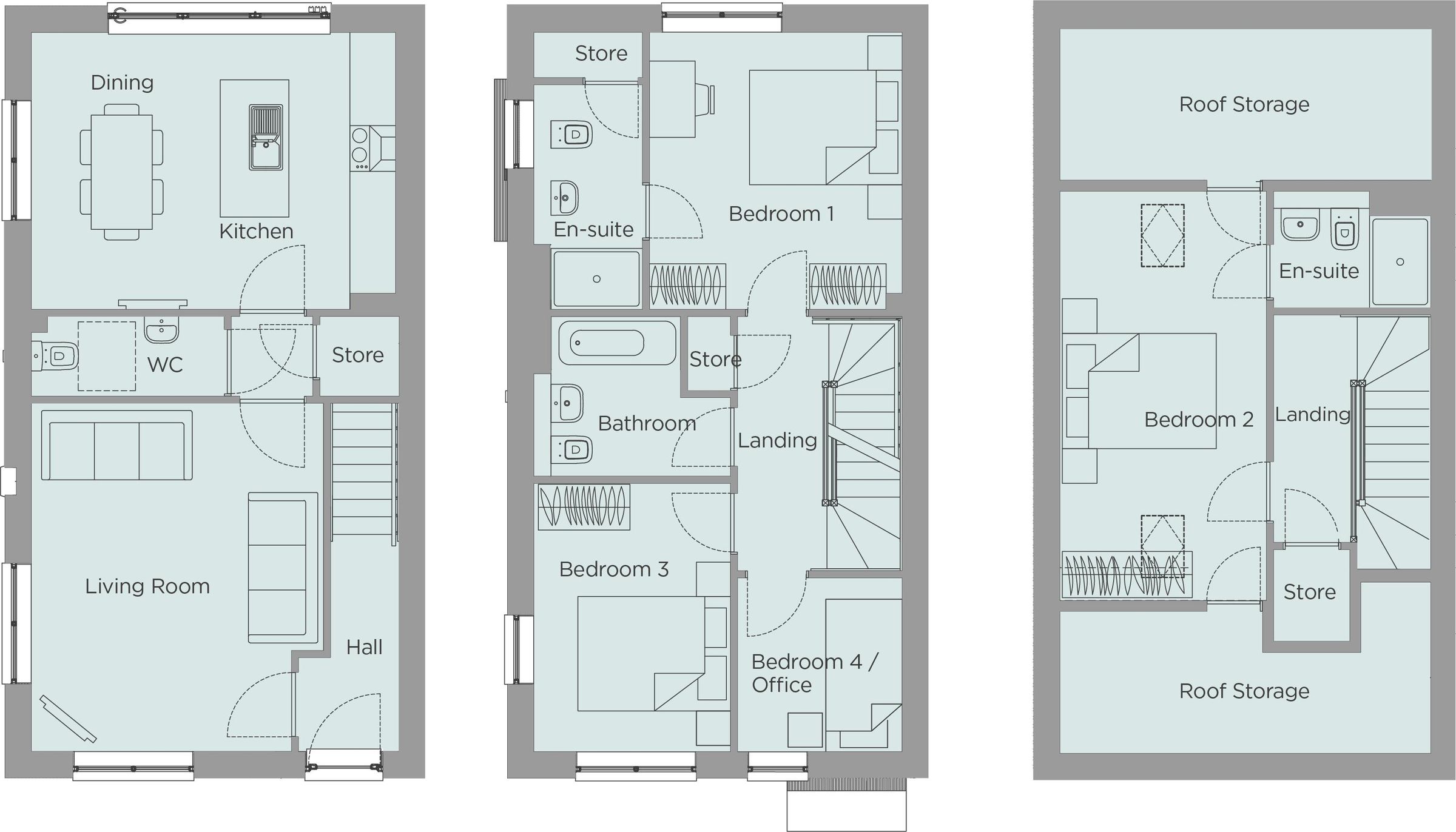 4 bed town house for sale in Plots 14 The Dovedale, Thistledowns