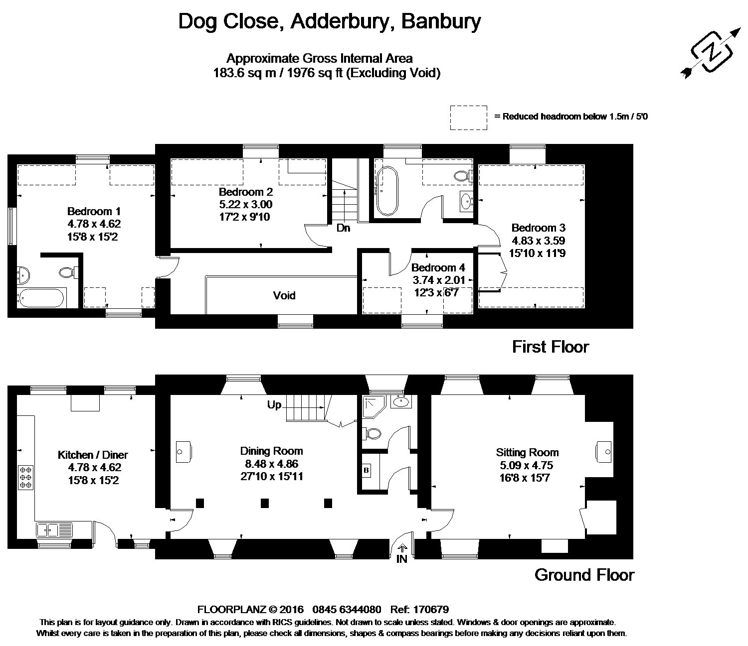 4 bed semidetached house for sale in Dog Close, Adderbury, Banbury