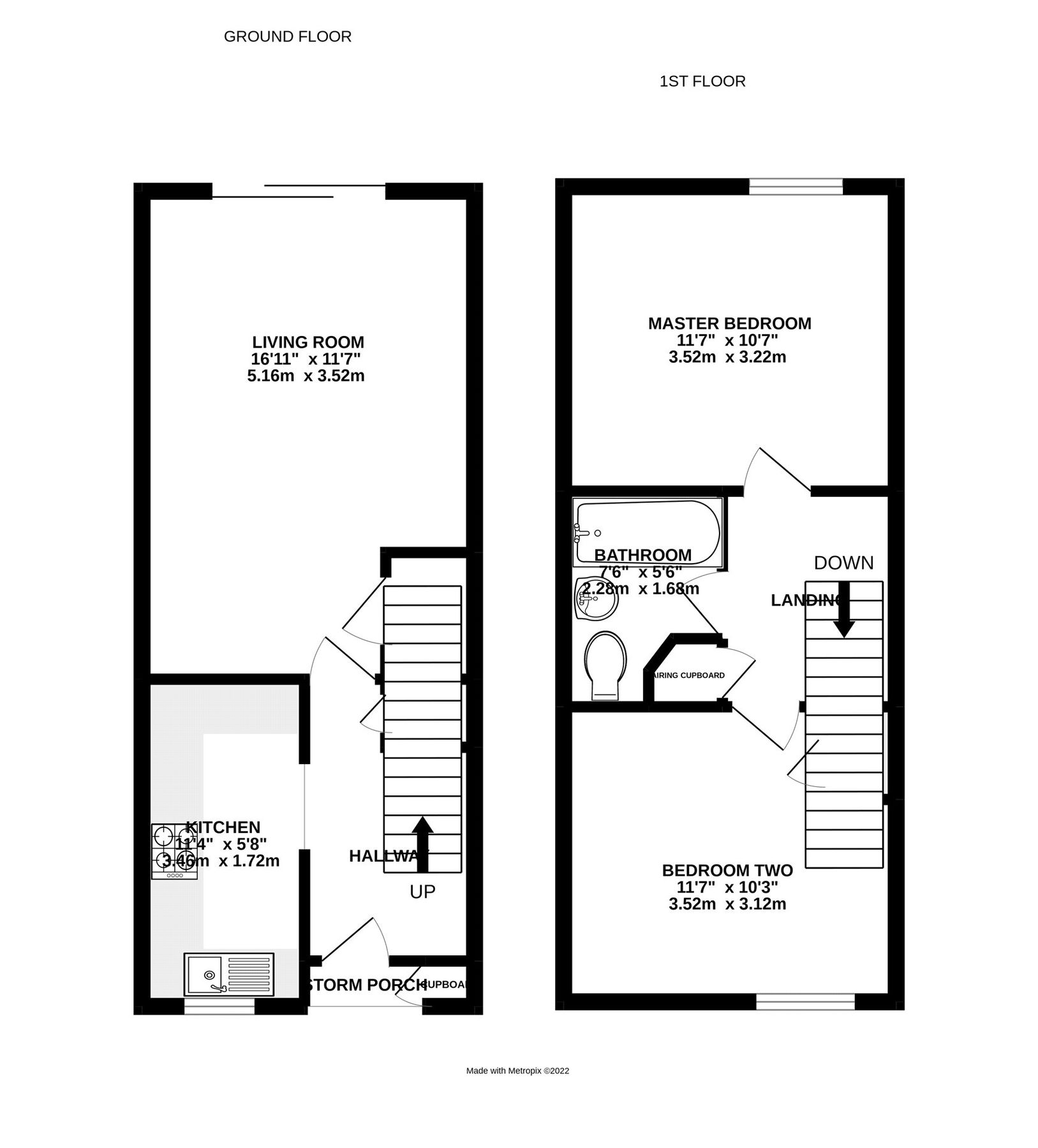 2 bed terraced house to rent in Wellesley Close, Ash Vale, Aldershot