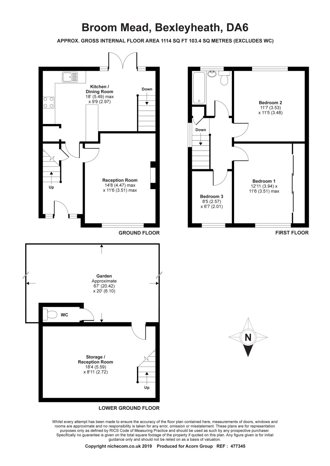 3 bed semidetached house to rent in Broom Mead, Bexleyheath DA6 Zoopla