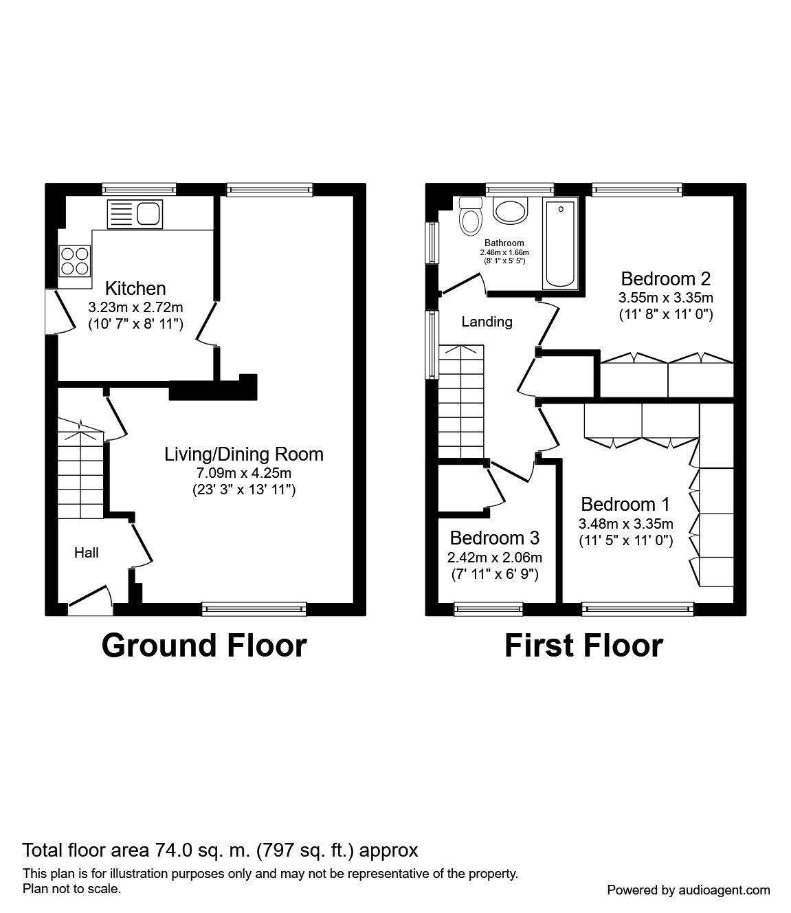 3 bed semidetached house to rent in Walton Drive, Drighlington