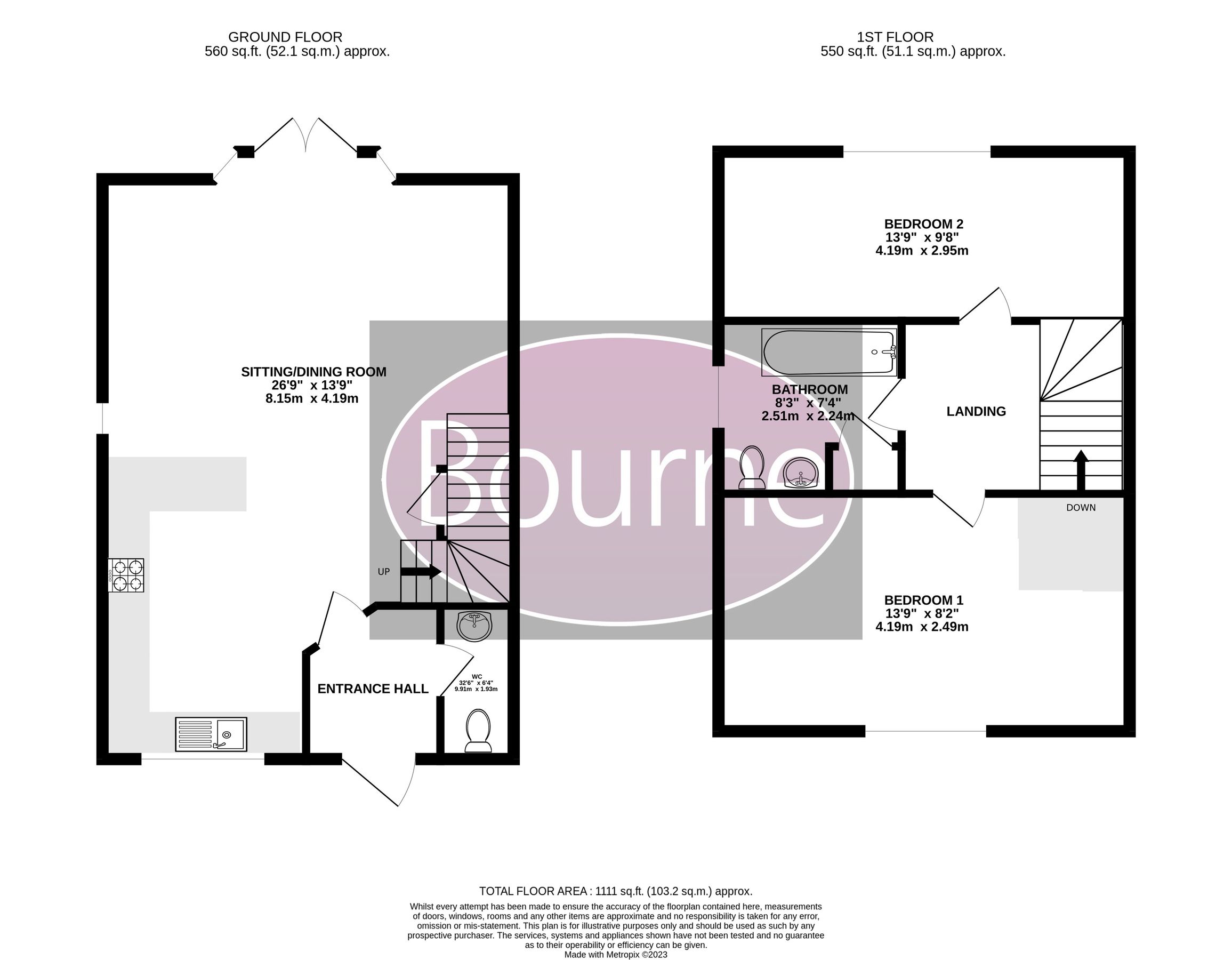 2 bed semidetached house to rent in Castle Mews, Horndean