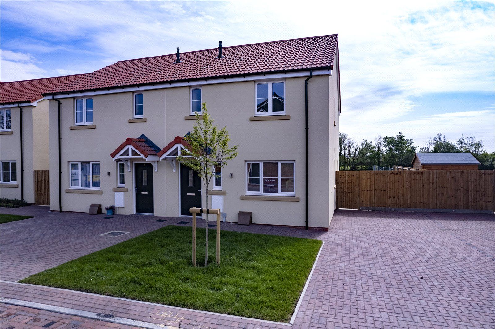 New home, 3 bed semidetached house for sale in West Road, Lympsham