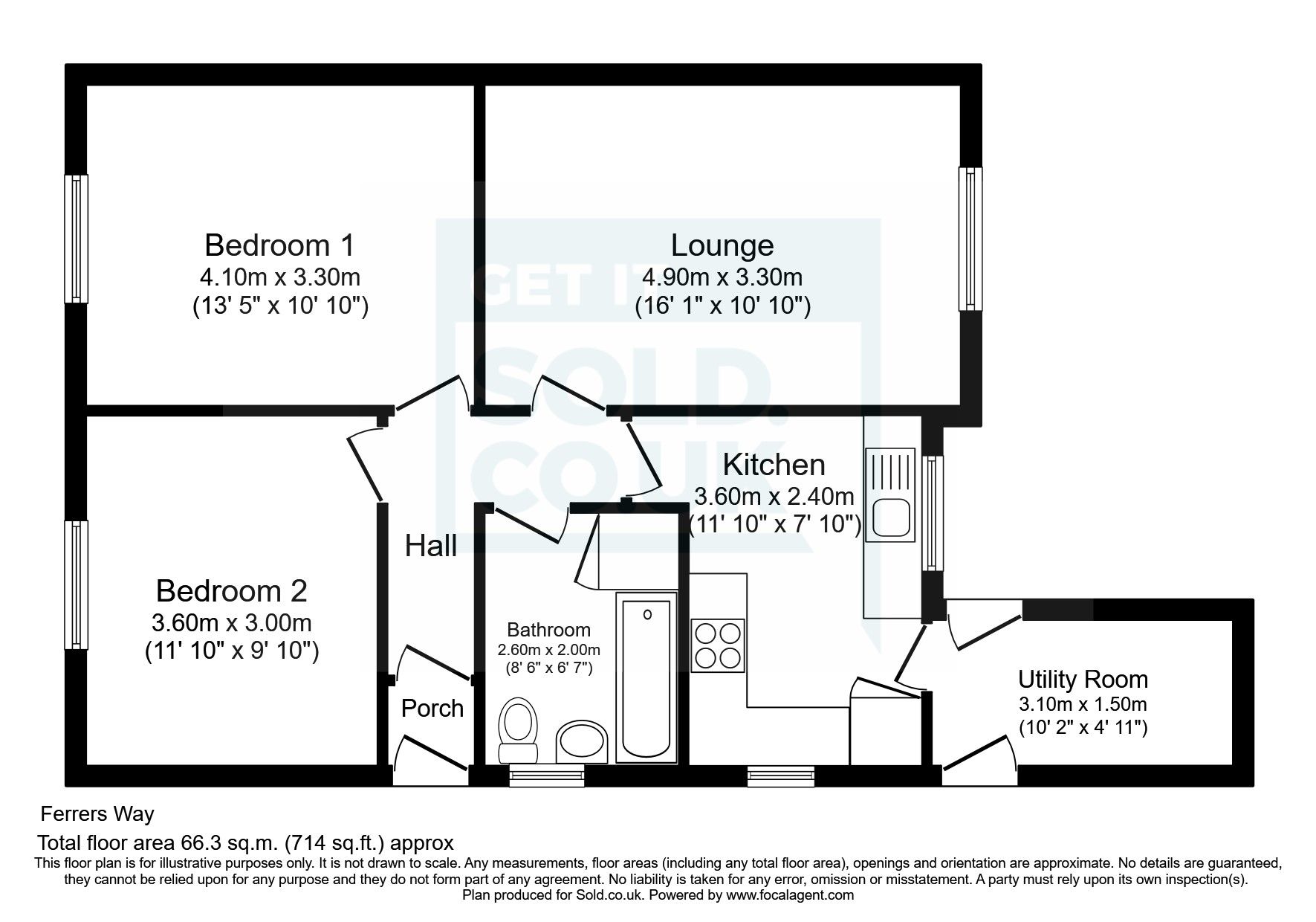2 bed detached house for sale in Ferrers Way, Derby, Derbyshire DE22