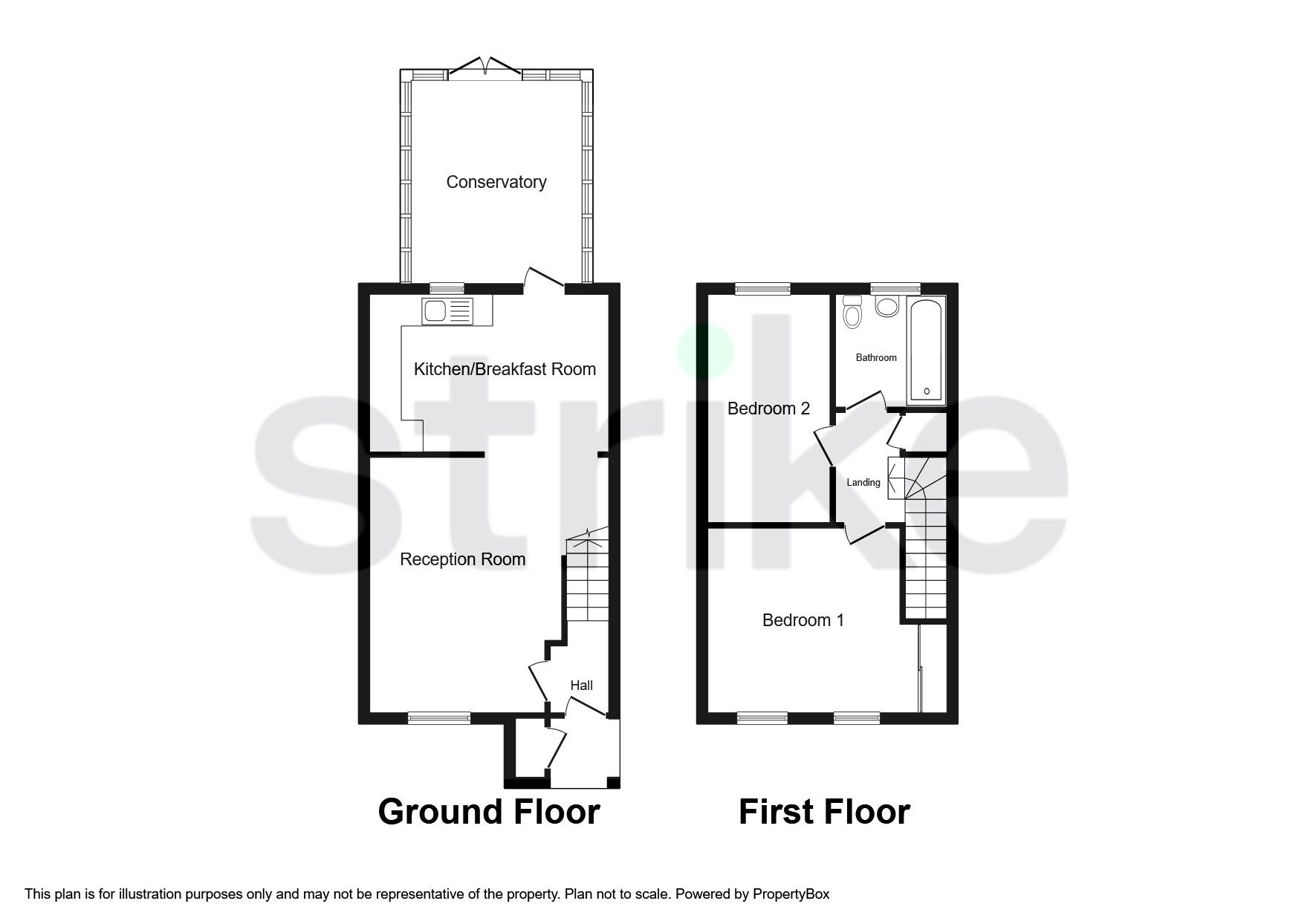 2 bed terraced house for sale in Harrison Close, Branston, BurtonOn