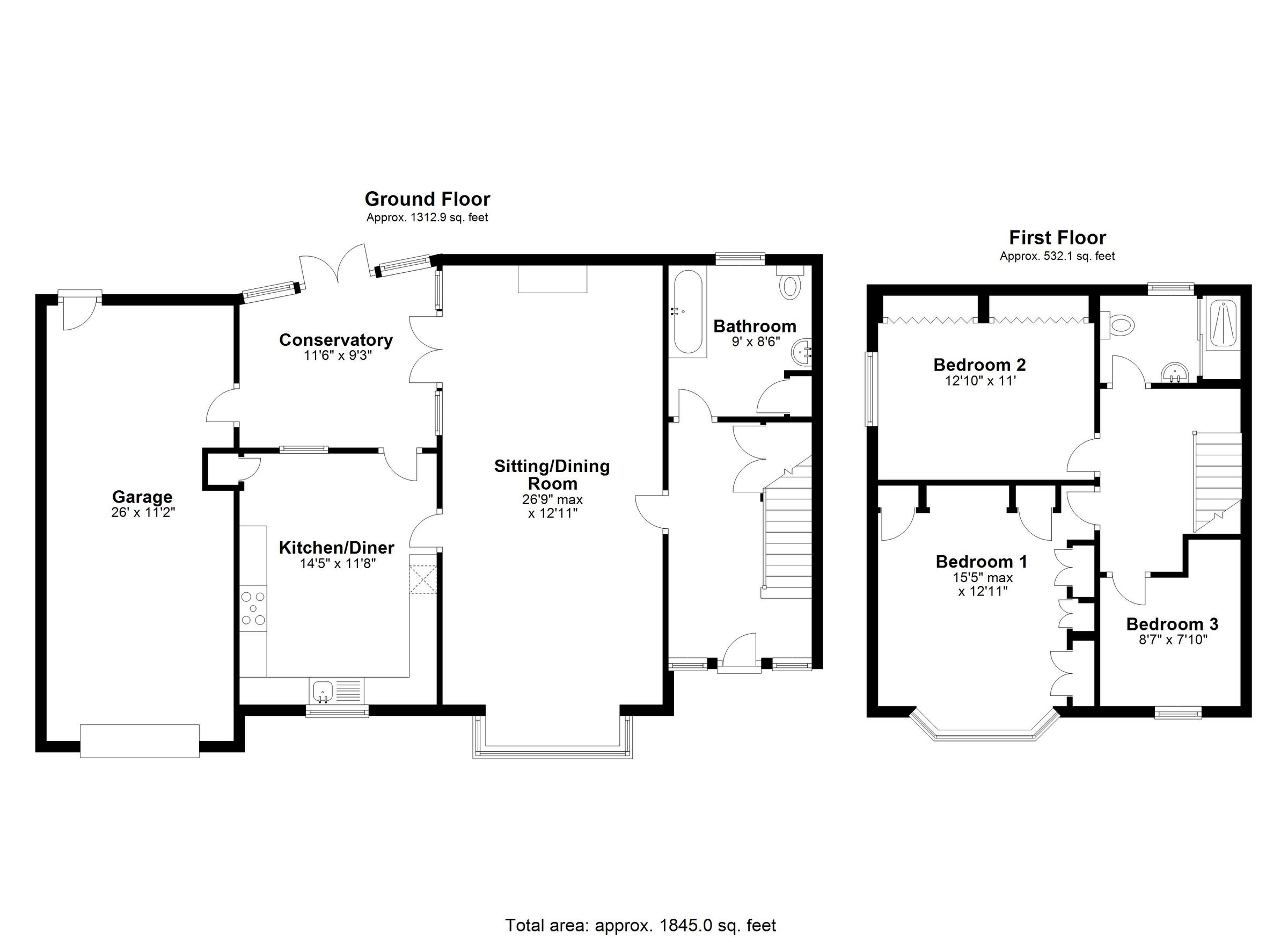 3 bed semidetached house for sale in Queens Road, Shanklin, Isle Of