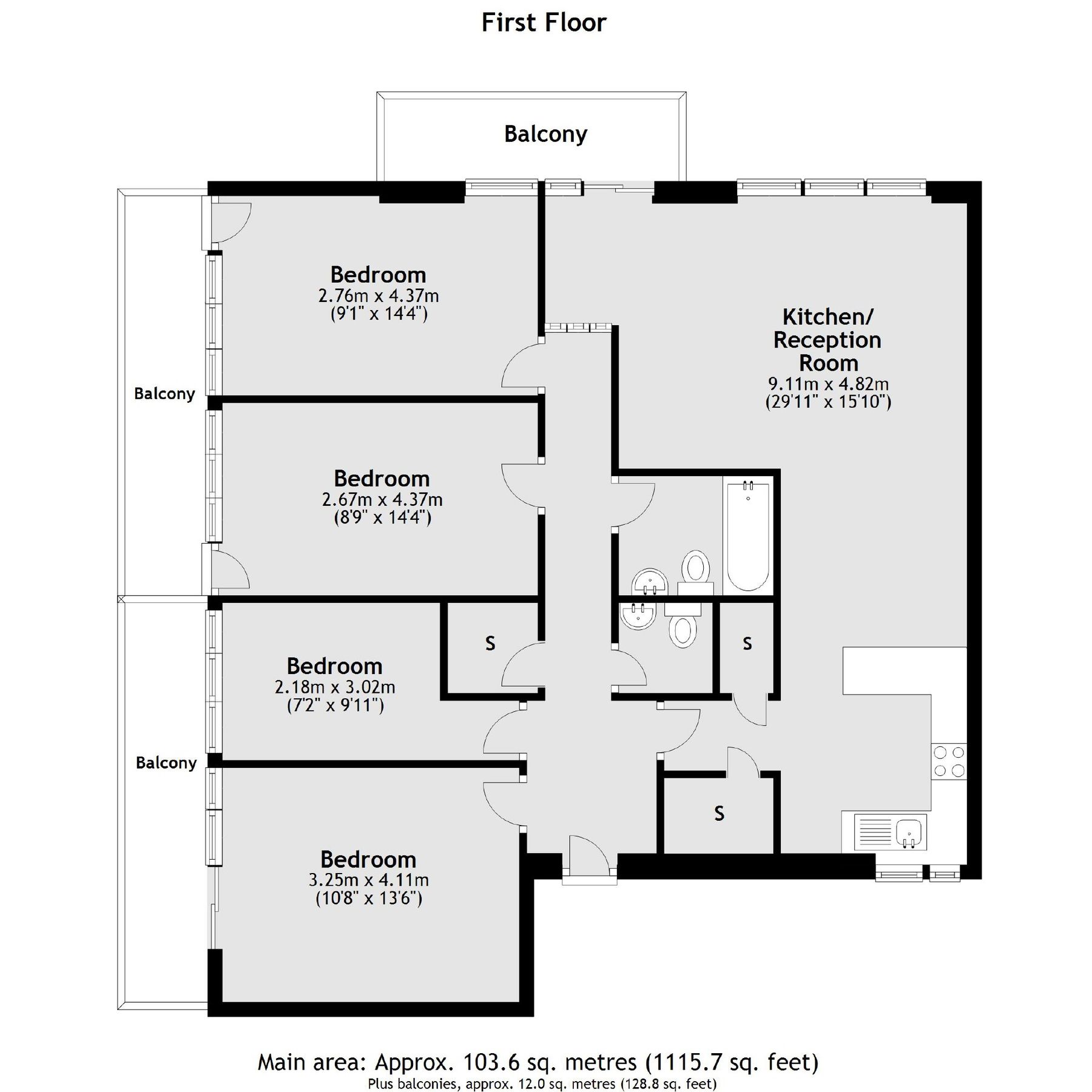 4 bed flat to rent in Grange Place, London NW6 Zoopla