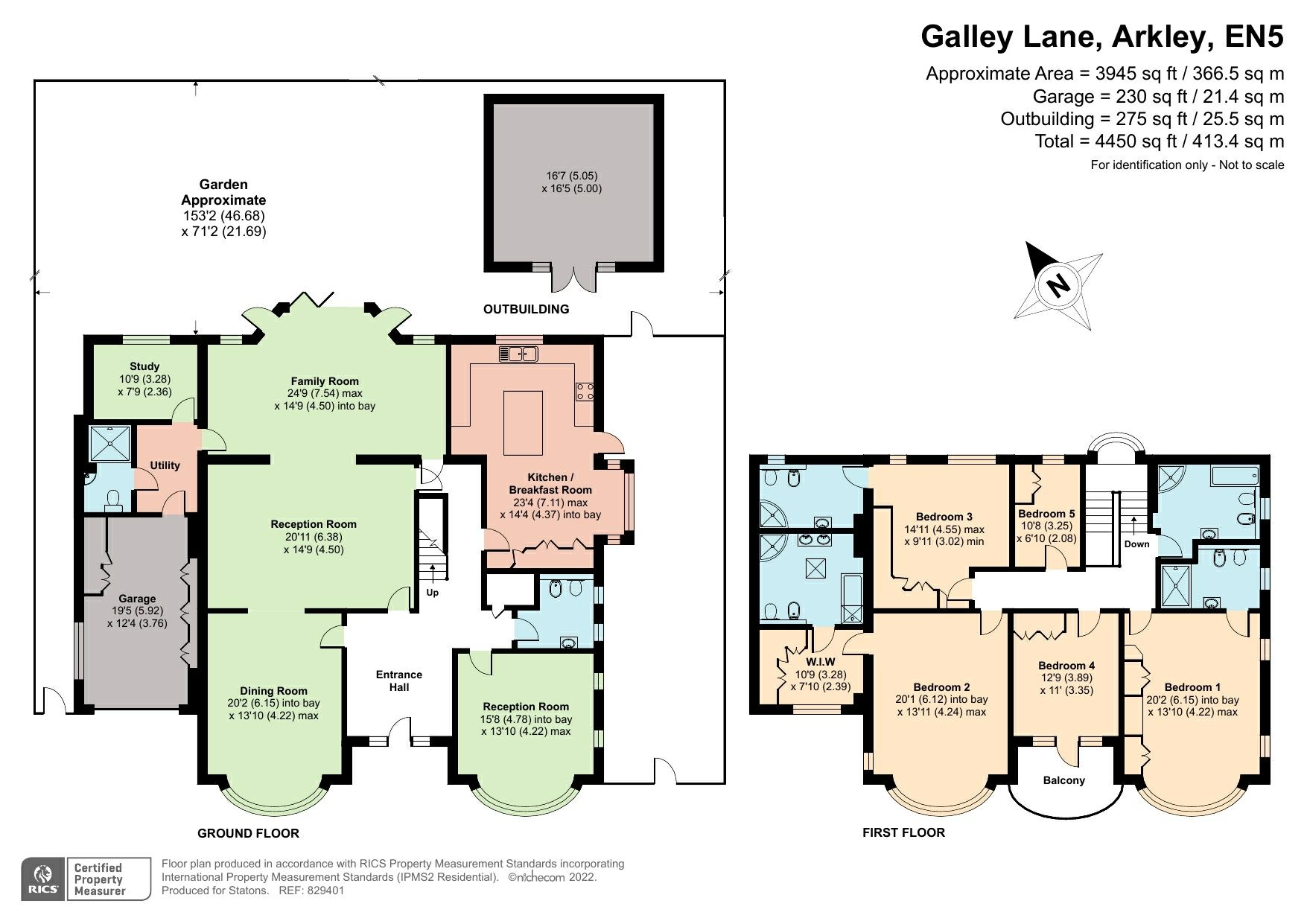 5 bed detached house for sale in Galley Lane, Arkley, Hertfordshire EN5