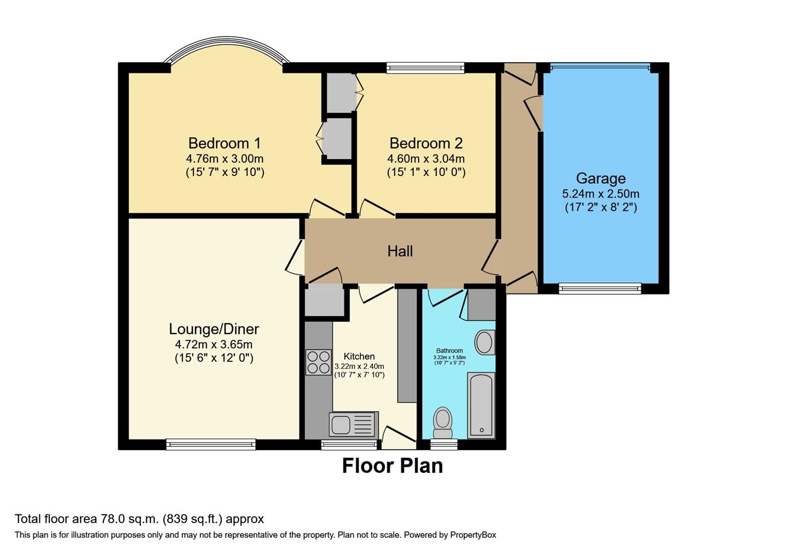 2 bed semidetached bungalow for sale in Brays Close, Brinklow, Rugby