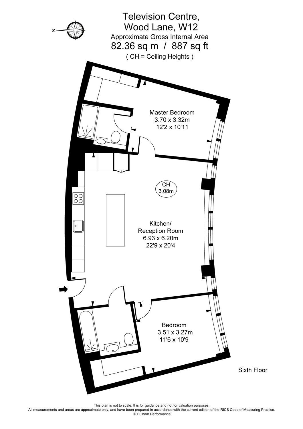 2 bed flat to rent in Television Centre, 101 Wood Lane, White City