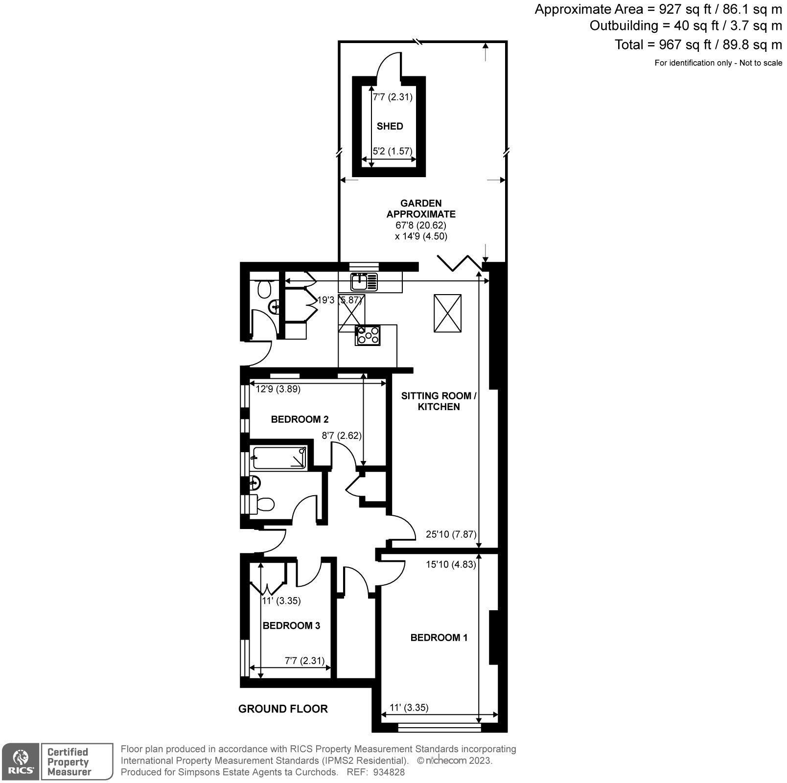 3 bed for sale in Kelvedon Close, Kingston Upon Thames KT2