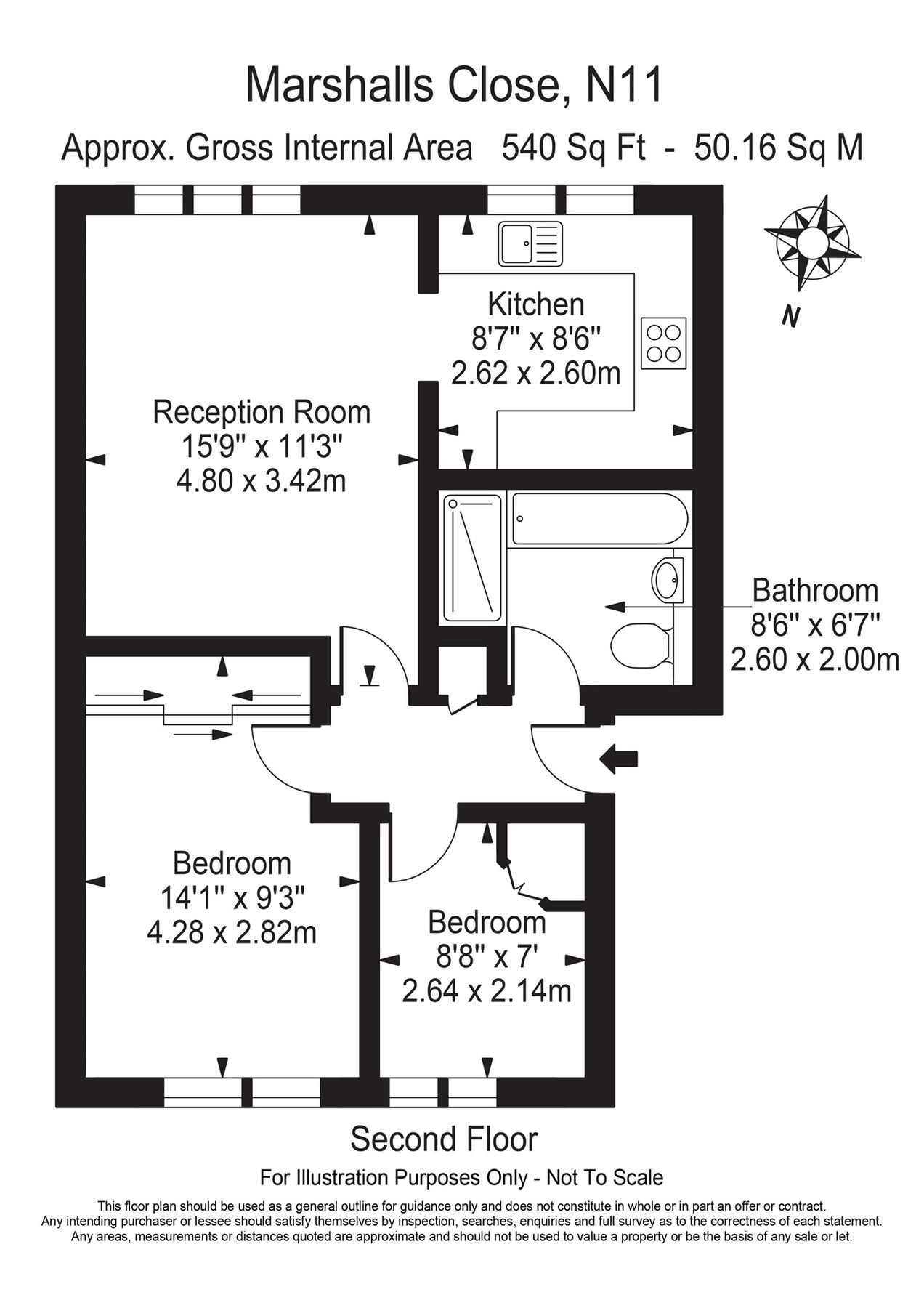 2 bed flat for sale in Marshalls Close, London N11 Zoopla
