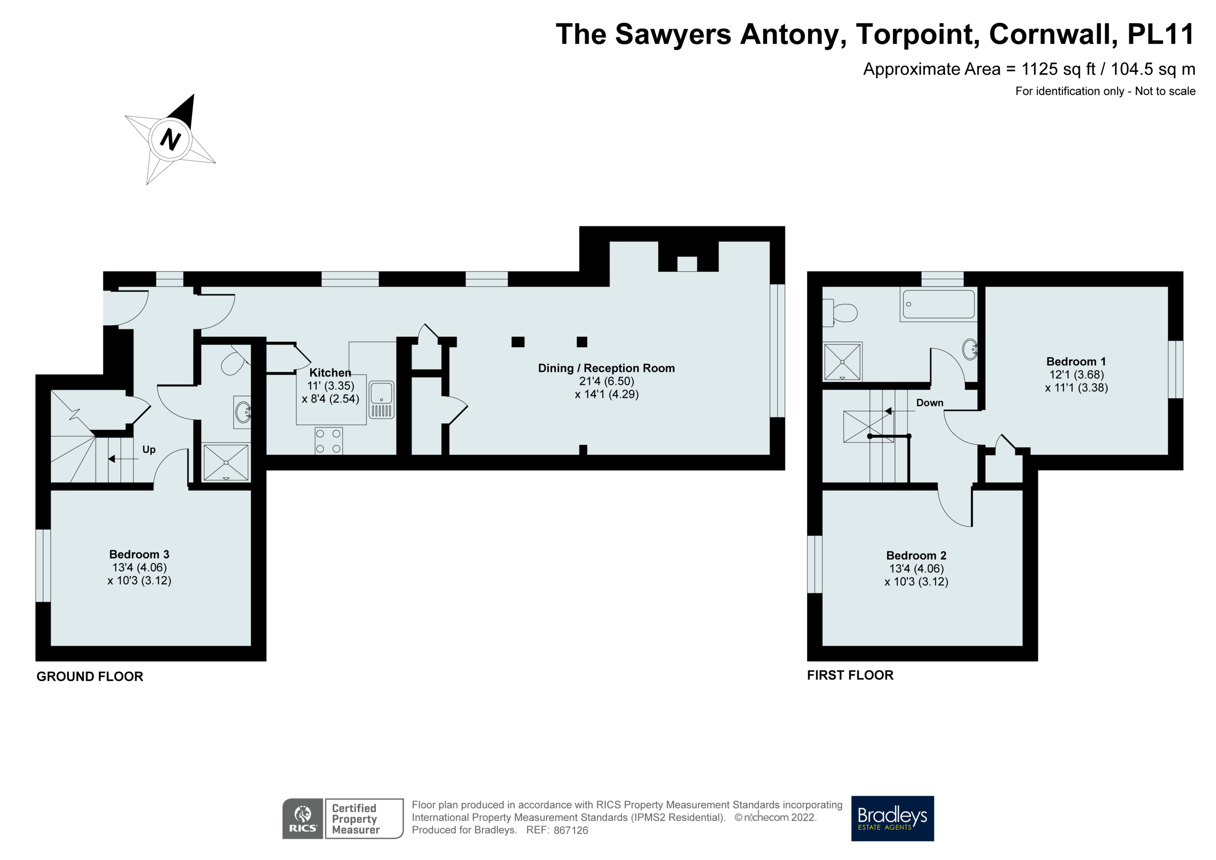 3 bed semidetached house for sale in Antony, Torpoint, Cornwall PL11
