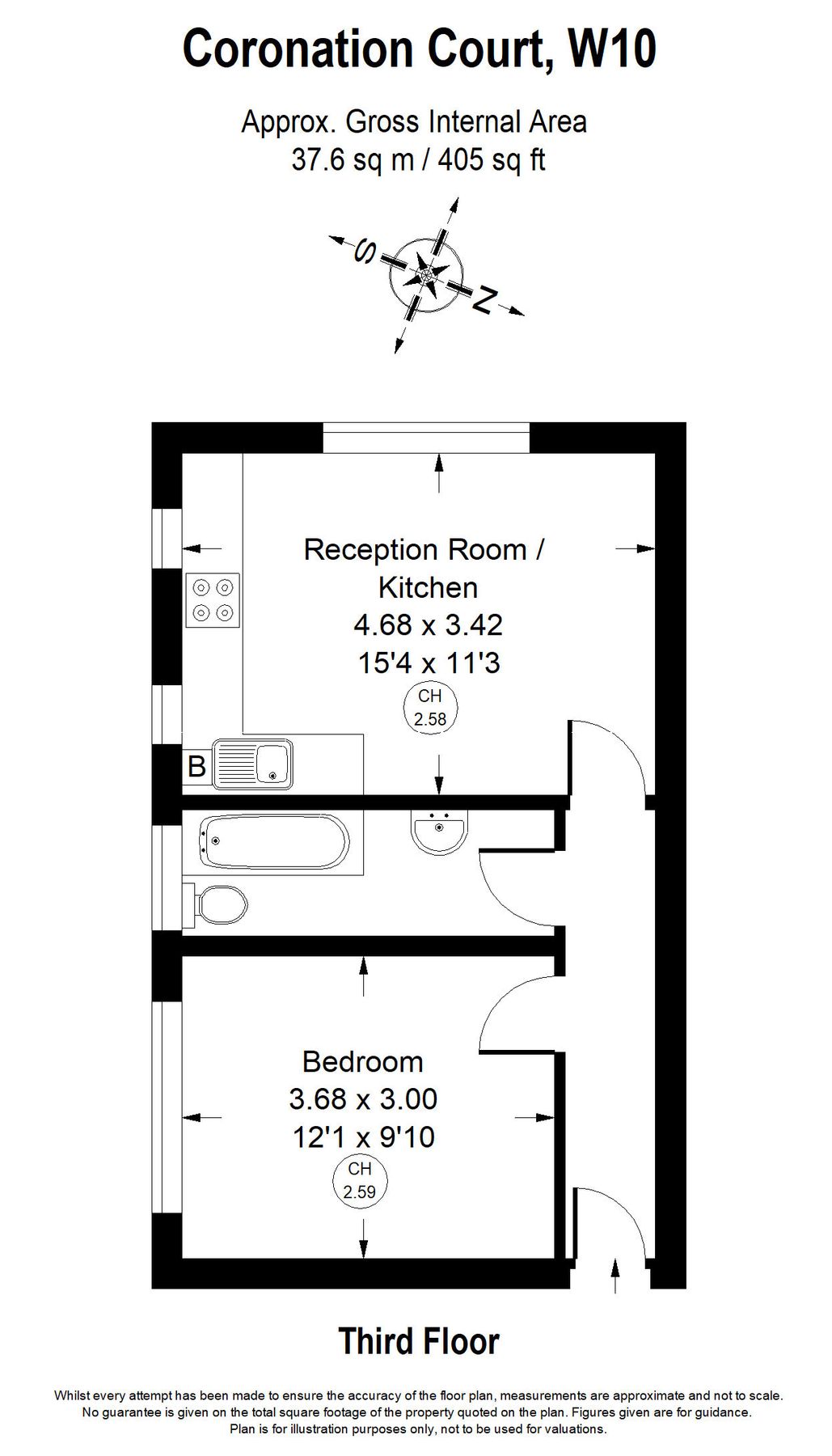 1 bed flat for sale in Coronation Court, Brewster Gardens W10 Zoopla