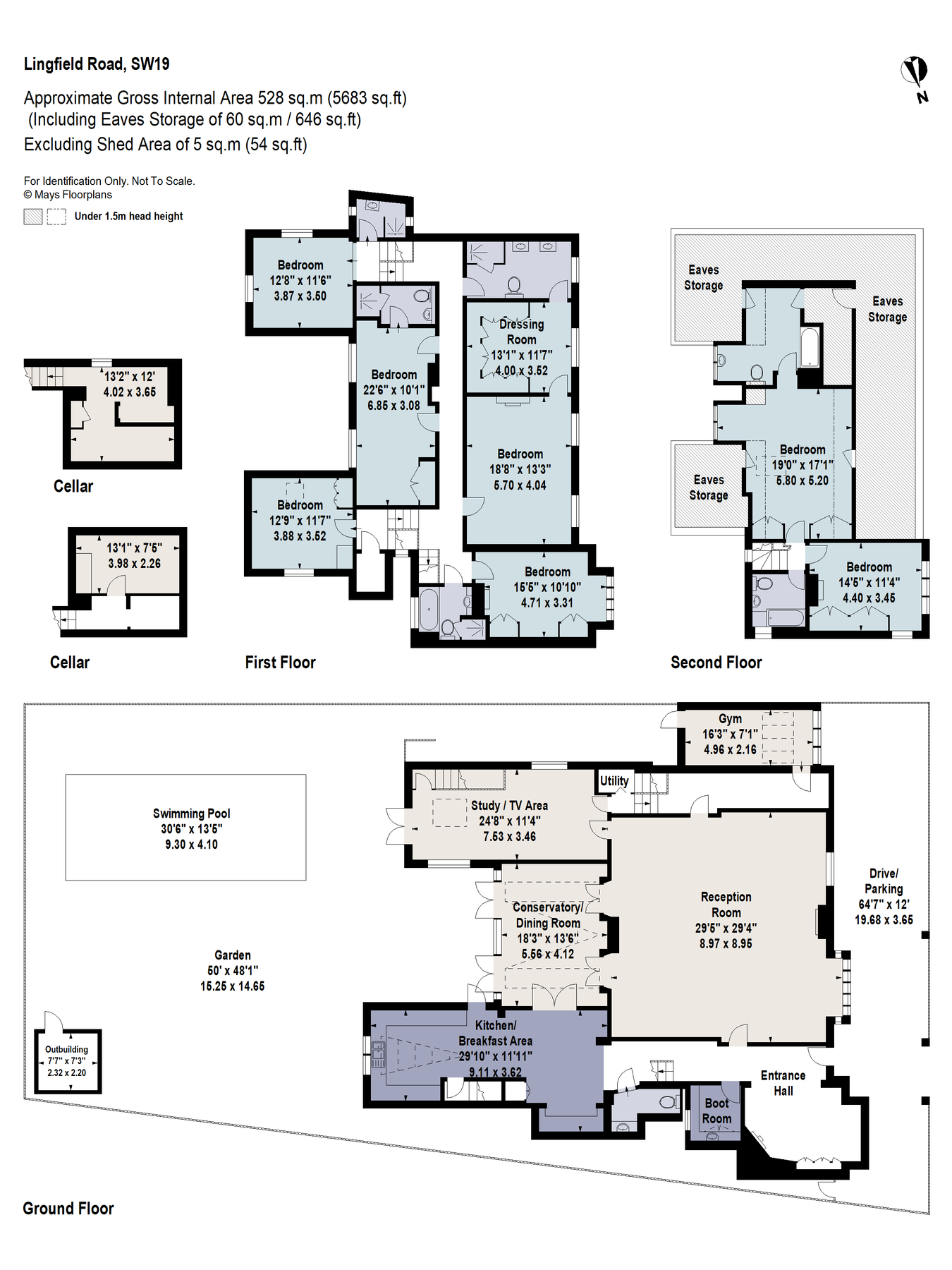 7 bed detached house for sale in Lingfield Road, Wimbledon Village SW19