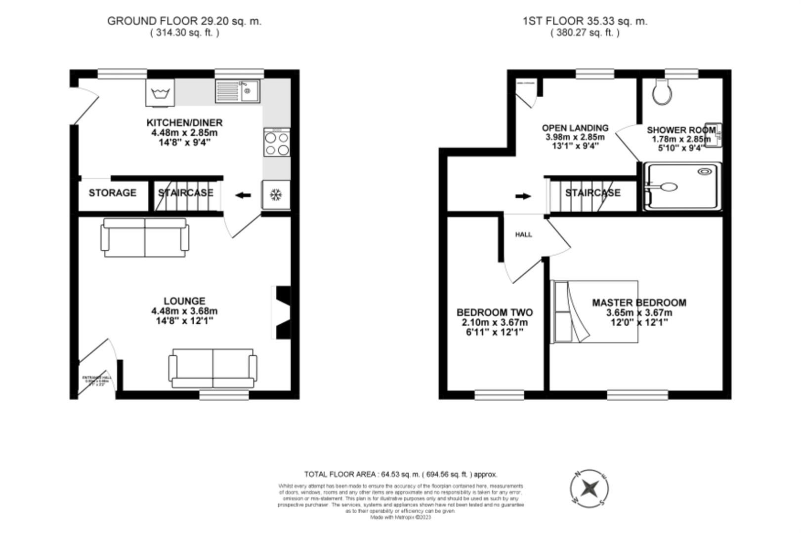 2 bed terraced house for sale in Preston Road, WhittleLeWoods
