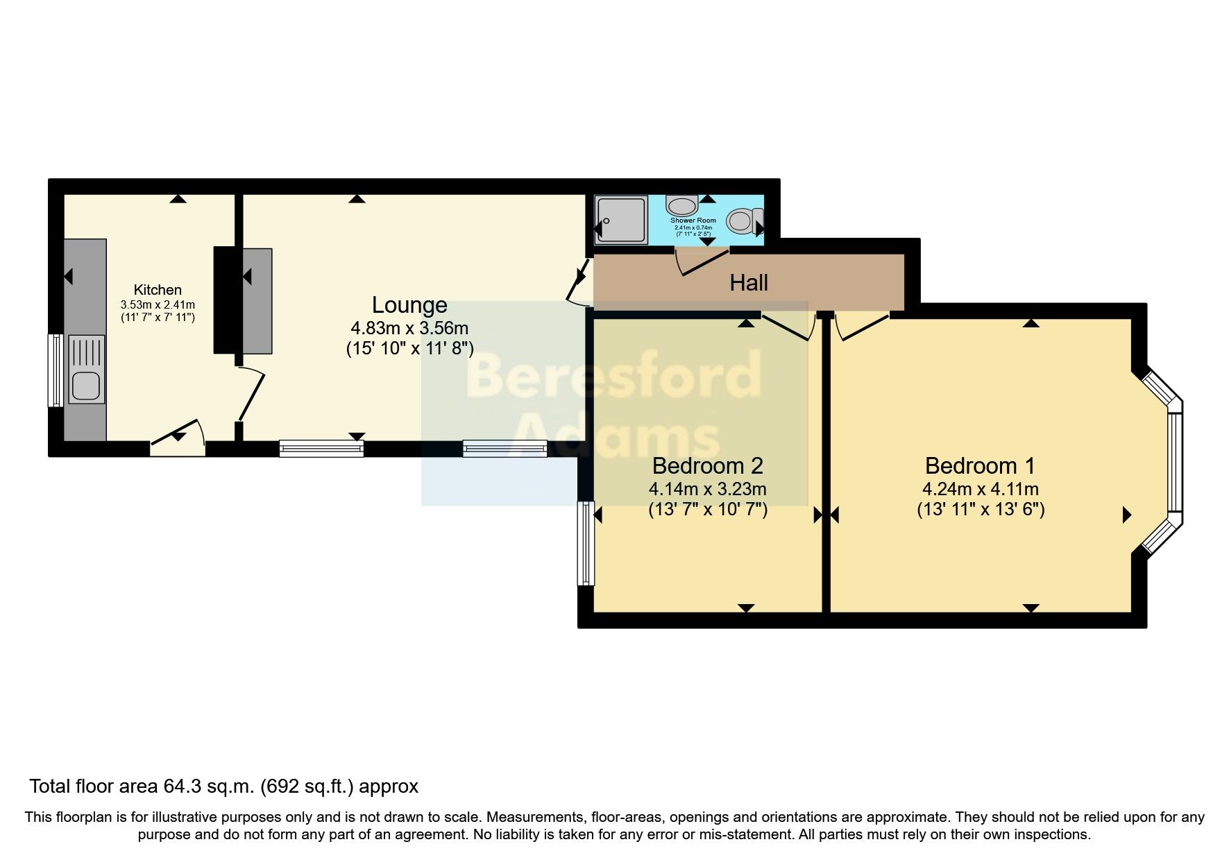 2 bed flat for sale in Victoria Avenue, Prestatyn, Denbighshire LL19