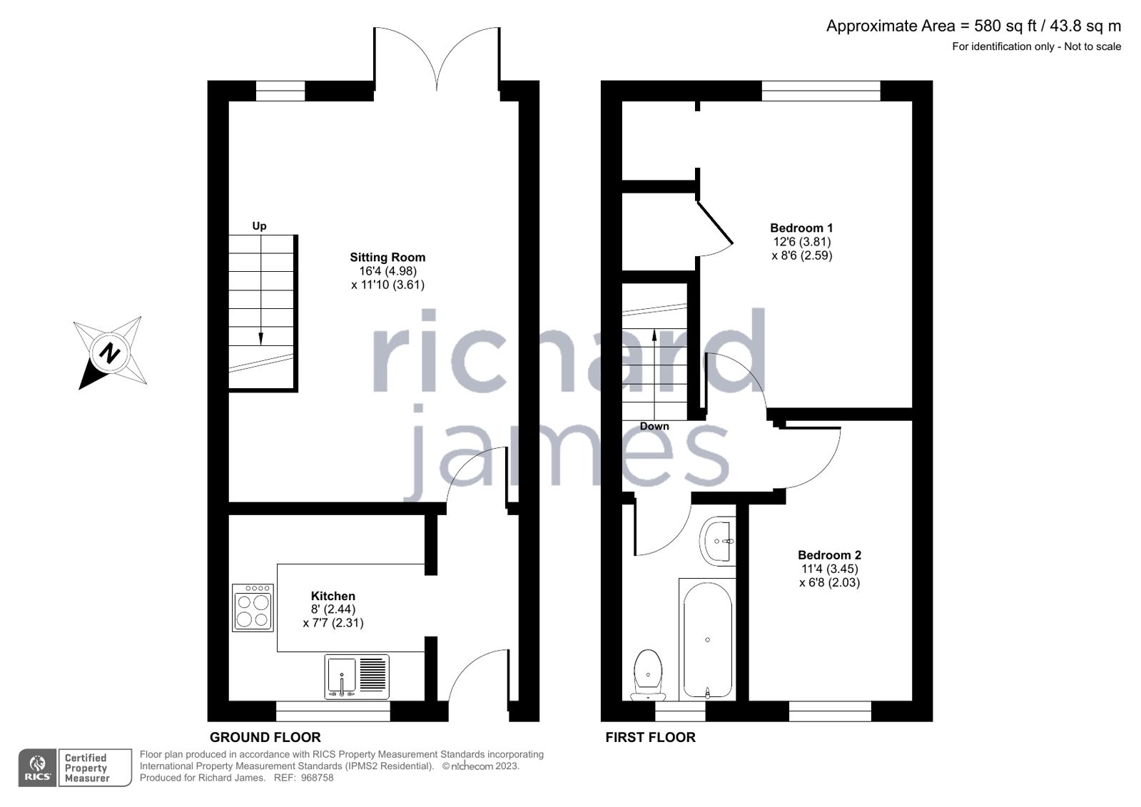 2 bed terraced house for sale in Tarka Close, Ash Brake, Swindon SN25