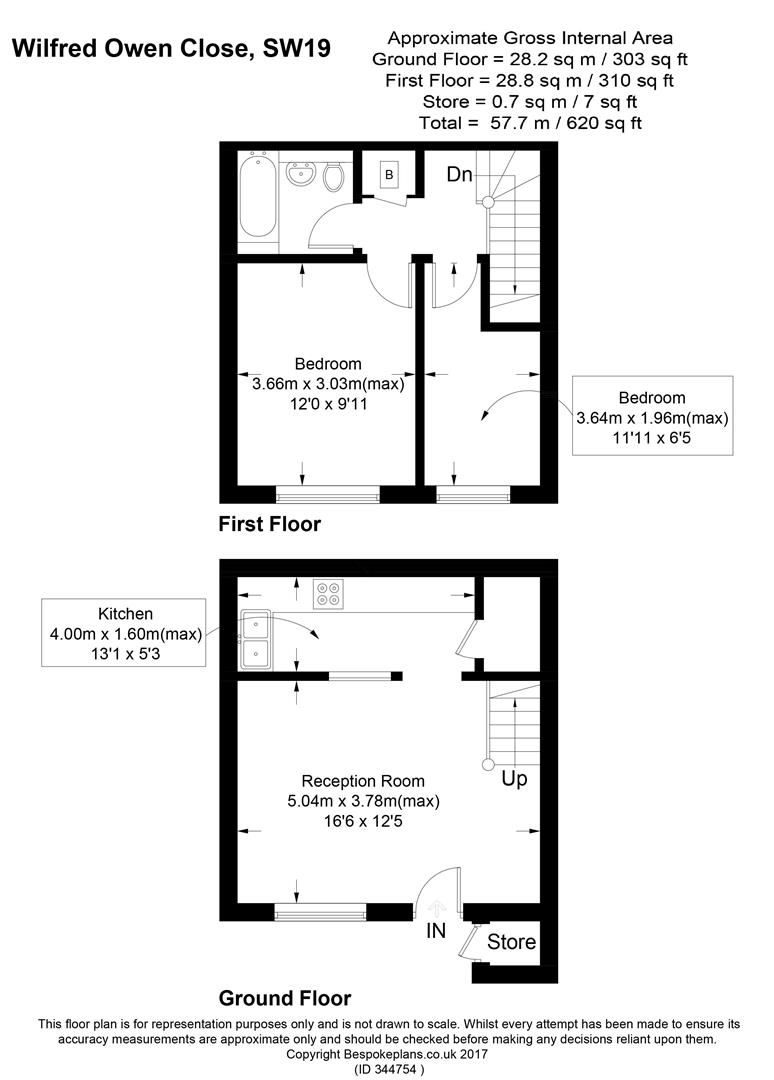 2 bed terraced house for sale in Wilfred Owen Close, London SW19 Zoopla