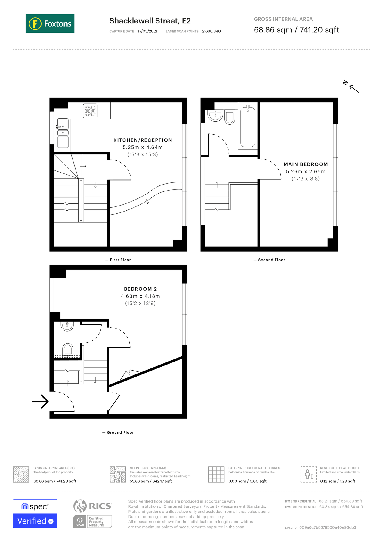 2 bed for sale in Shacklewell Street, Shoreditch, London E2