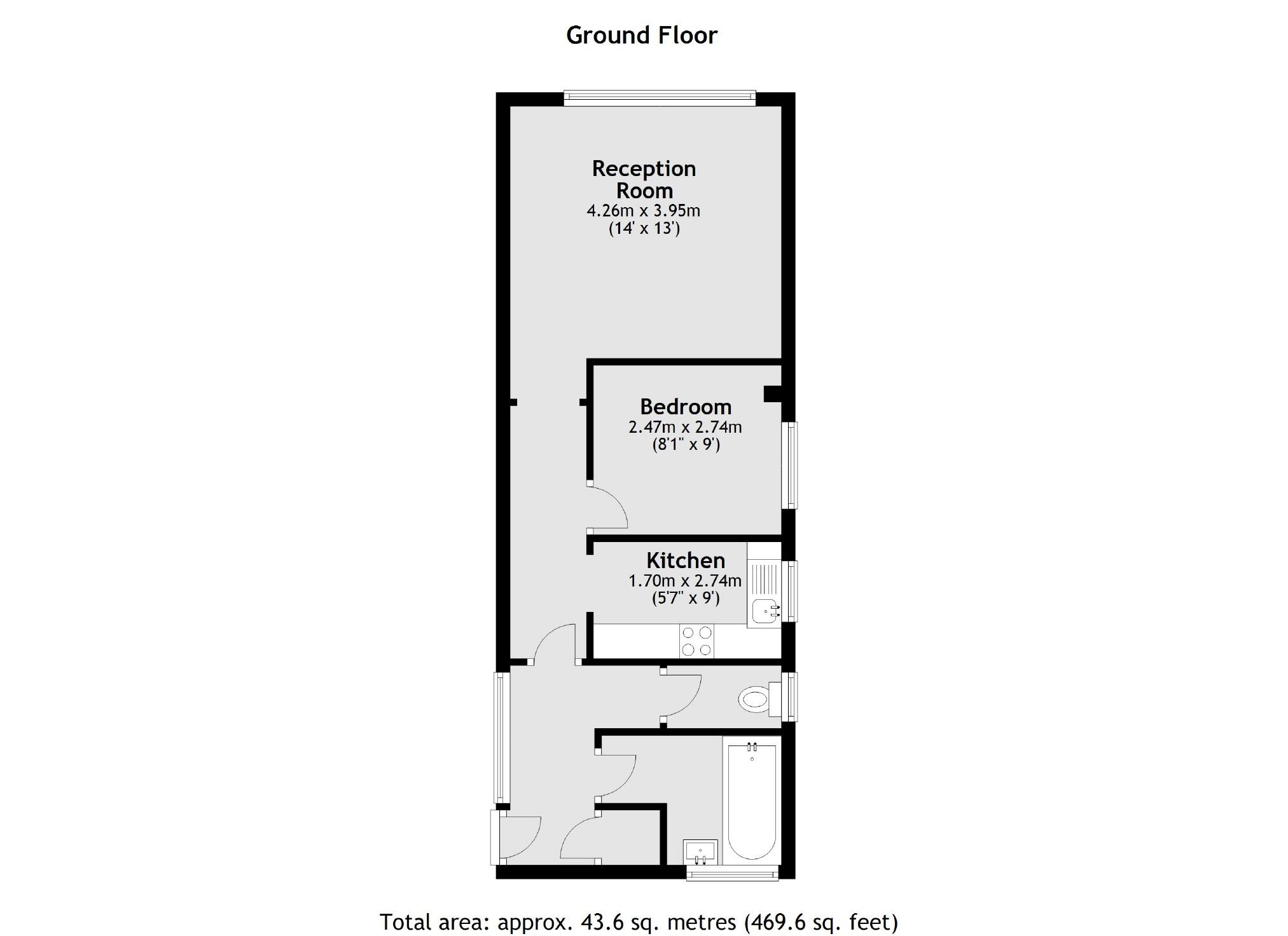 1 bed flat for sale in Buckingham Road, Hampton TW12 Zoopla