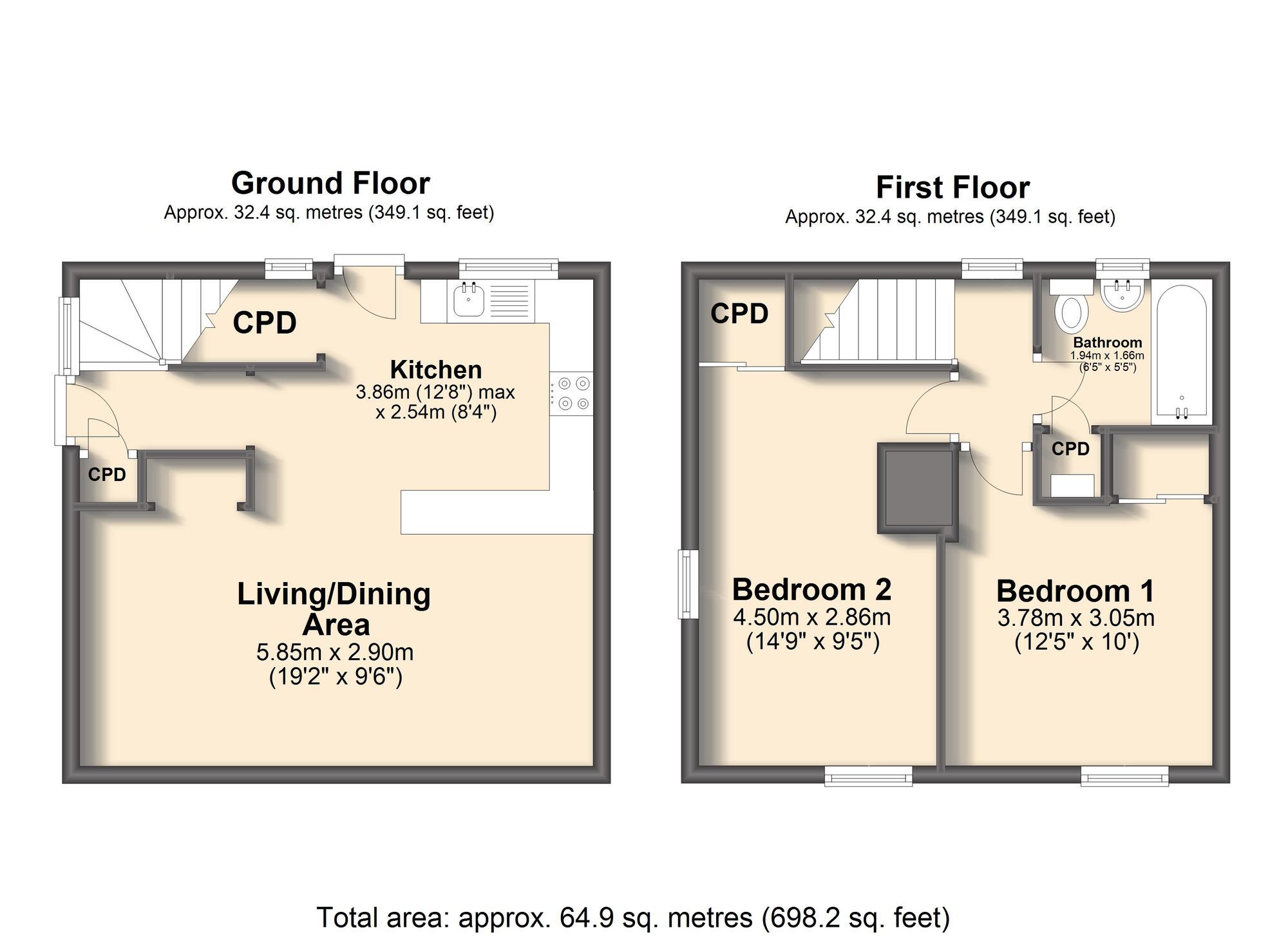 2 bed semidetached house to rent in Springvale Road, Brimington S43 Zoopla