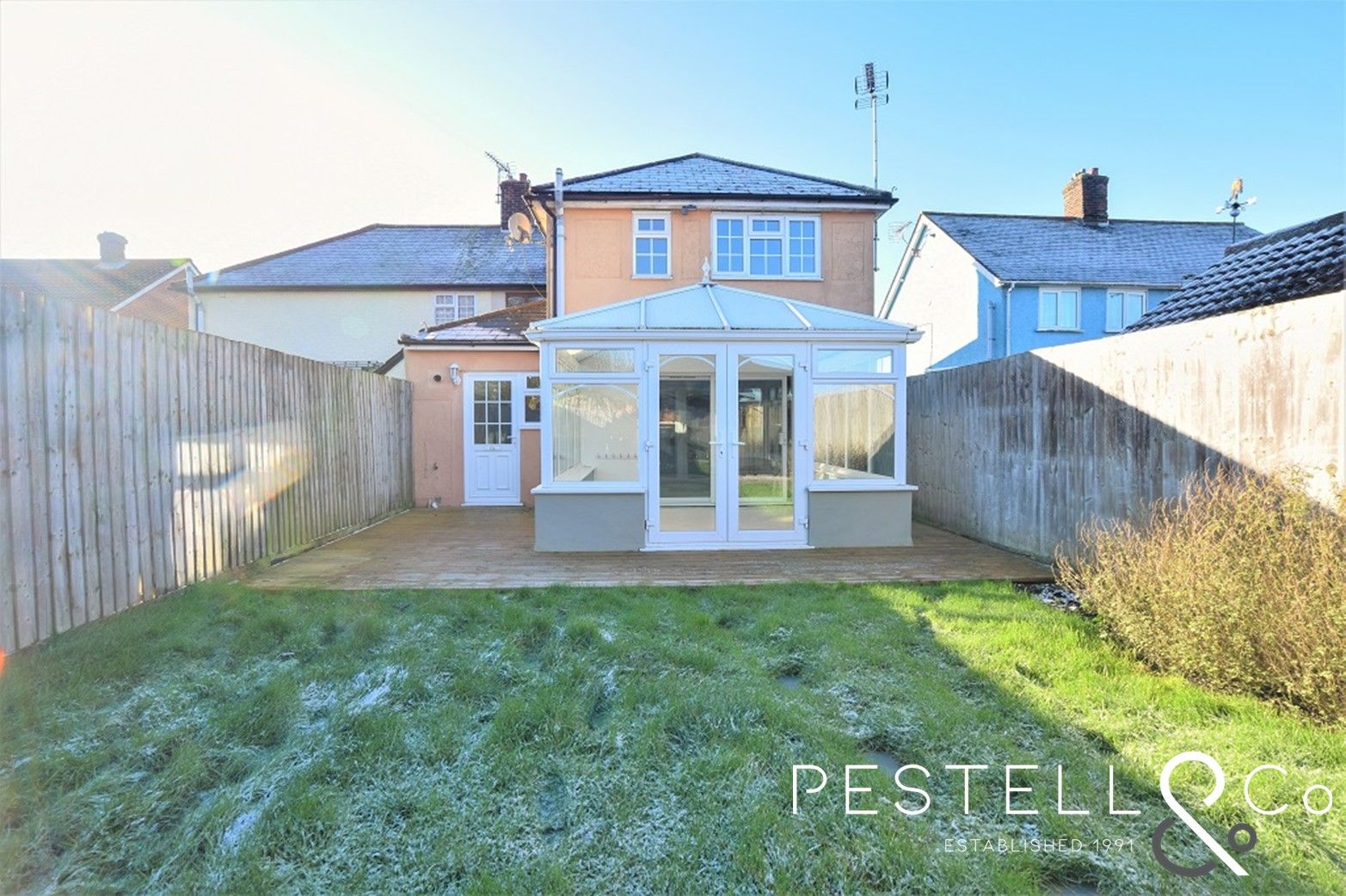 1 bed semidetached house to rent in Bannister Green Villas, Felsted