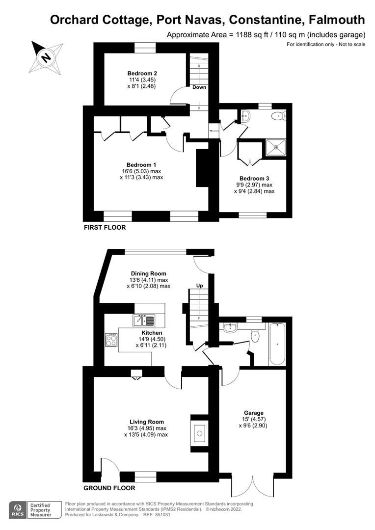 3 bed end terrace house for sale in Port Navas, Constantine, Falmouth