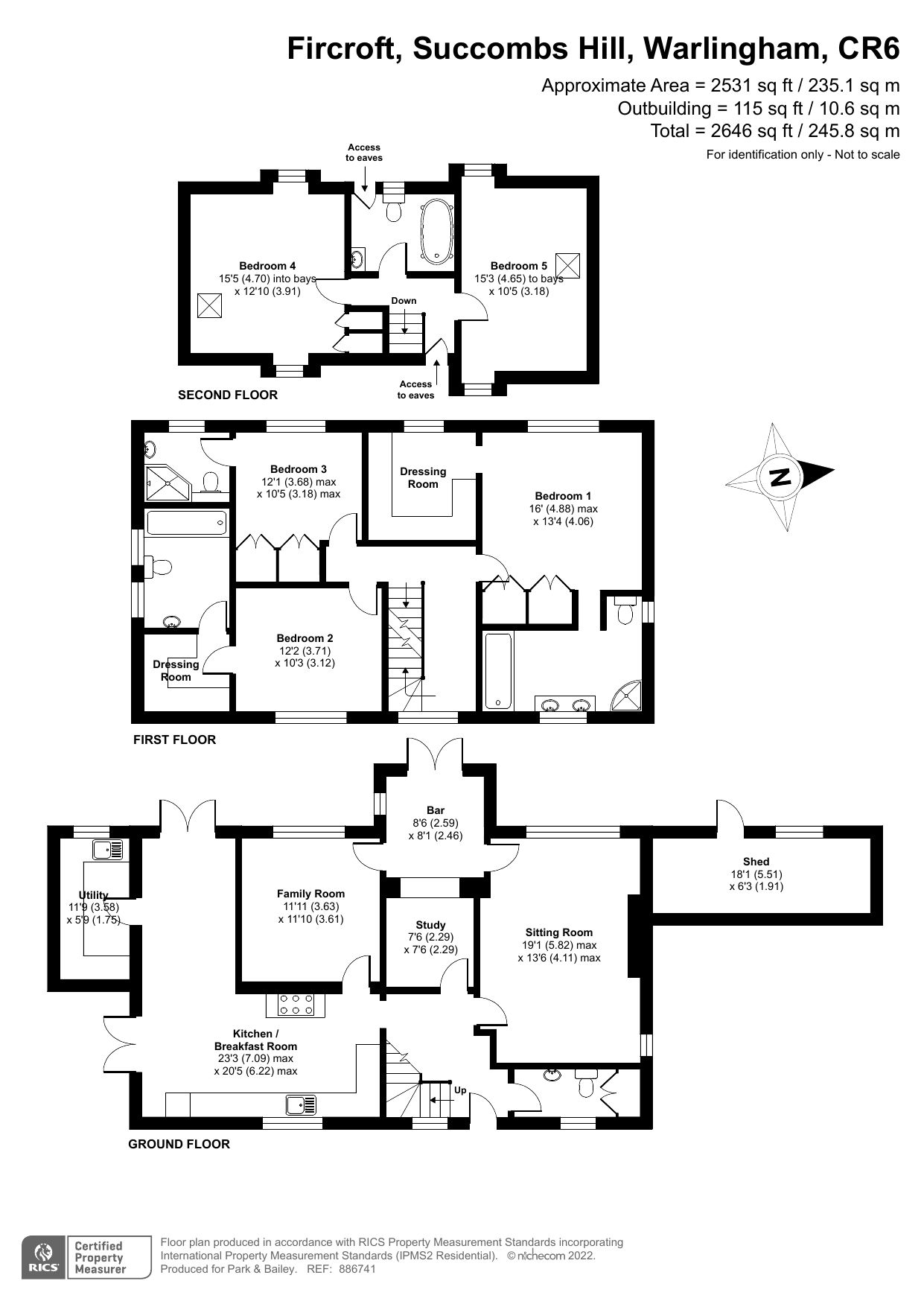 5 bed detached house for sale in Fircroft, Hill, Warlingham