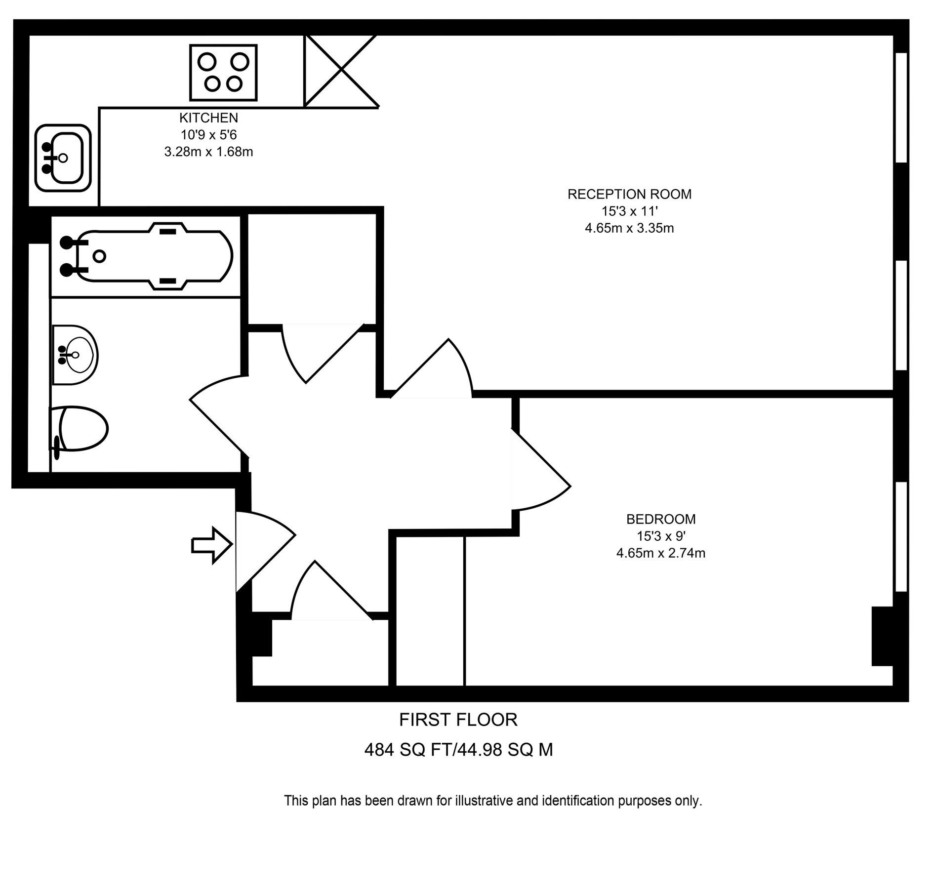 1 bed flat to rent in Forfar Road, Battersea Park, London SW11 Zoopla