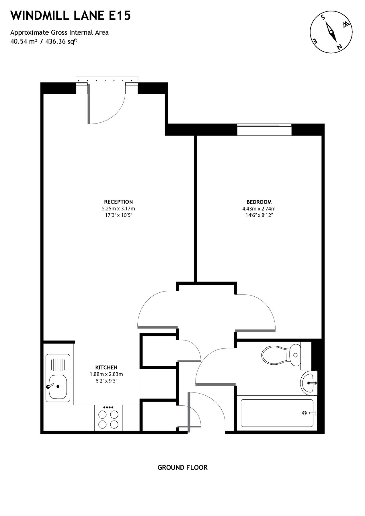 1 bed flat to rent in Granite Apartments, 39 Windmill Lane, Stratford