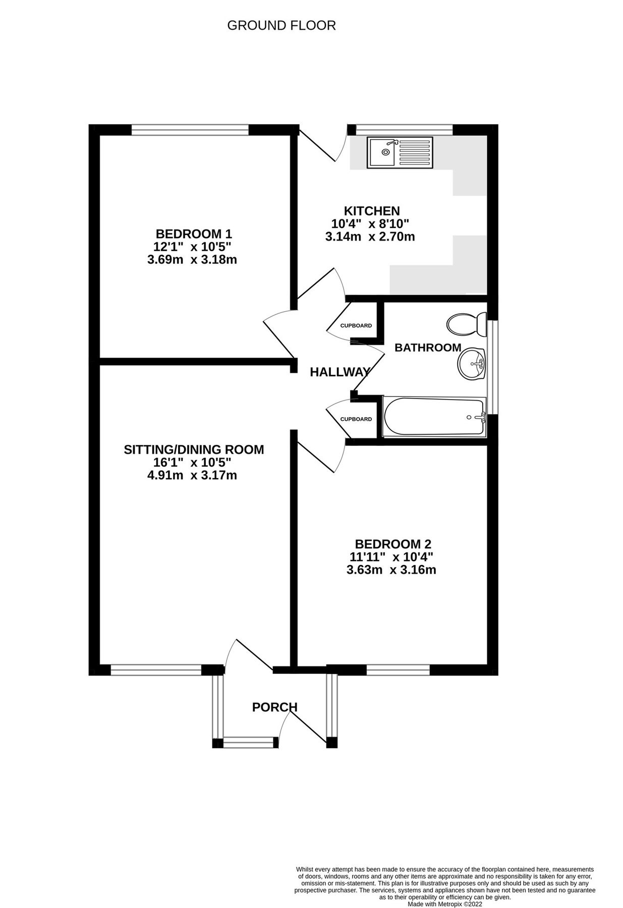 2 bed semidetached bungalow for sale in Chestnut Close, Stowupland