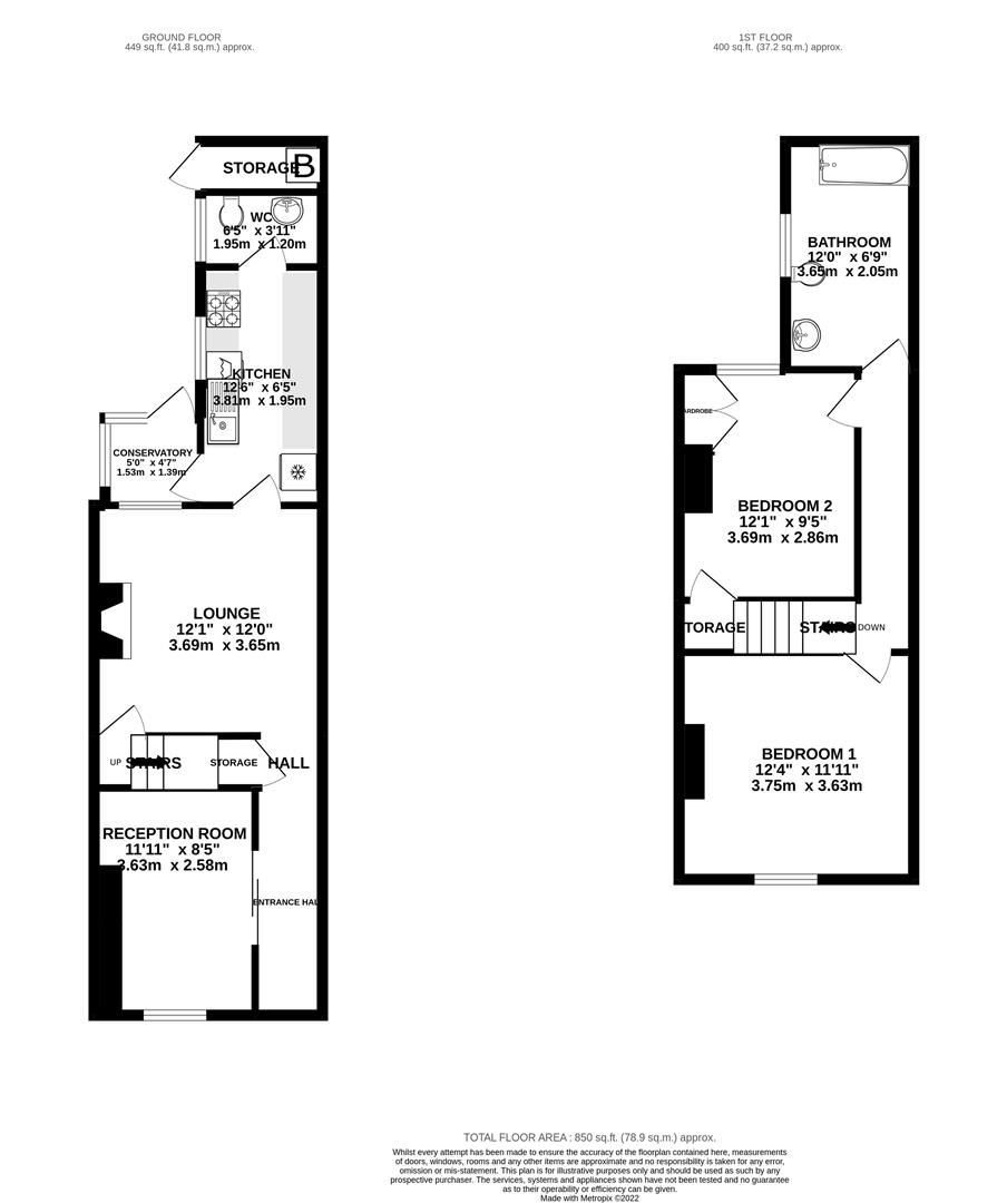 2 bed terraced house for sale in Langwith Road, Shirebrook, Mansfield