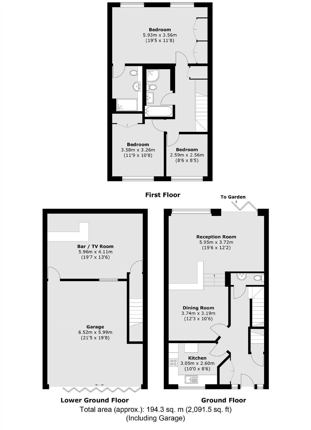 3 bed property for sale in Kempton Court, Kempton Avenue, SunburyOn