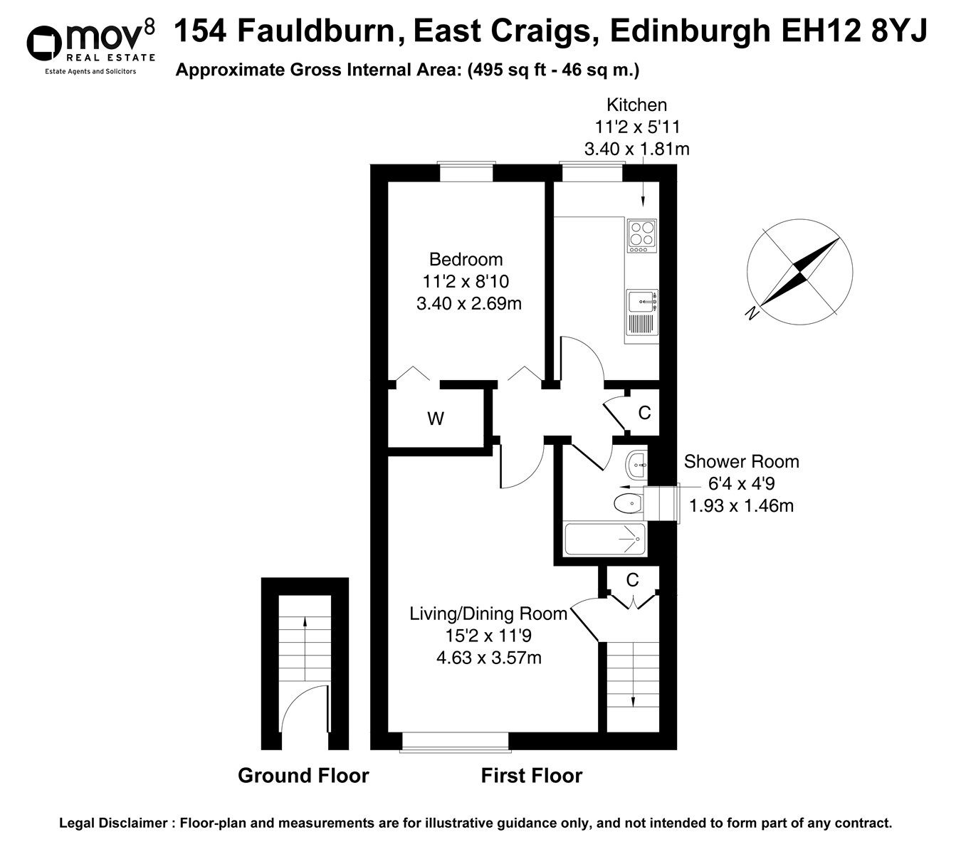 1 bed flat for sale in Fauldburn, East Craigs, Edinburgh EH12 Zoopla