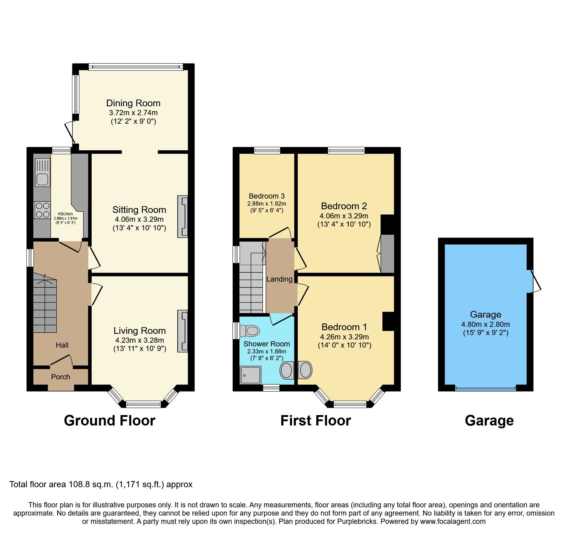 3 bed semidetached house for sale in Breckland Road, Costessey
