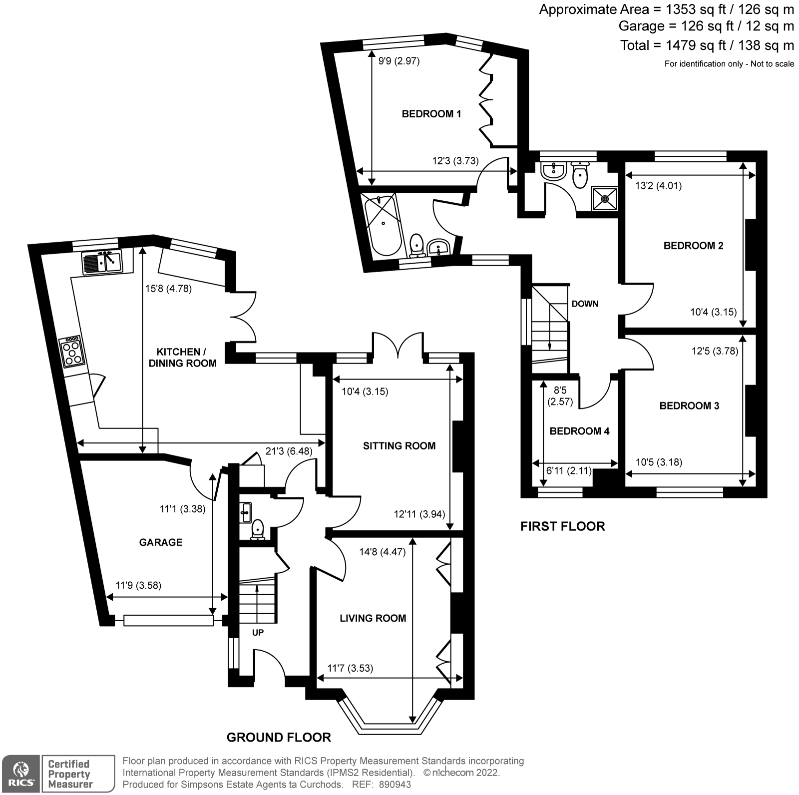 4 bed semidetached house for sale in Manor Crescent, Guildford, Surrey