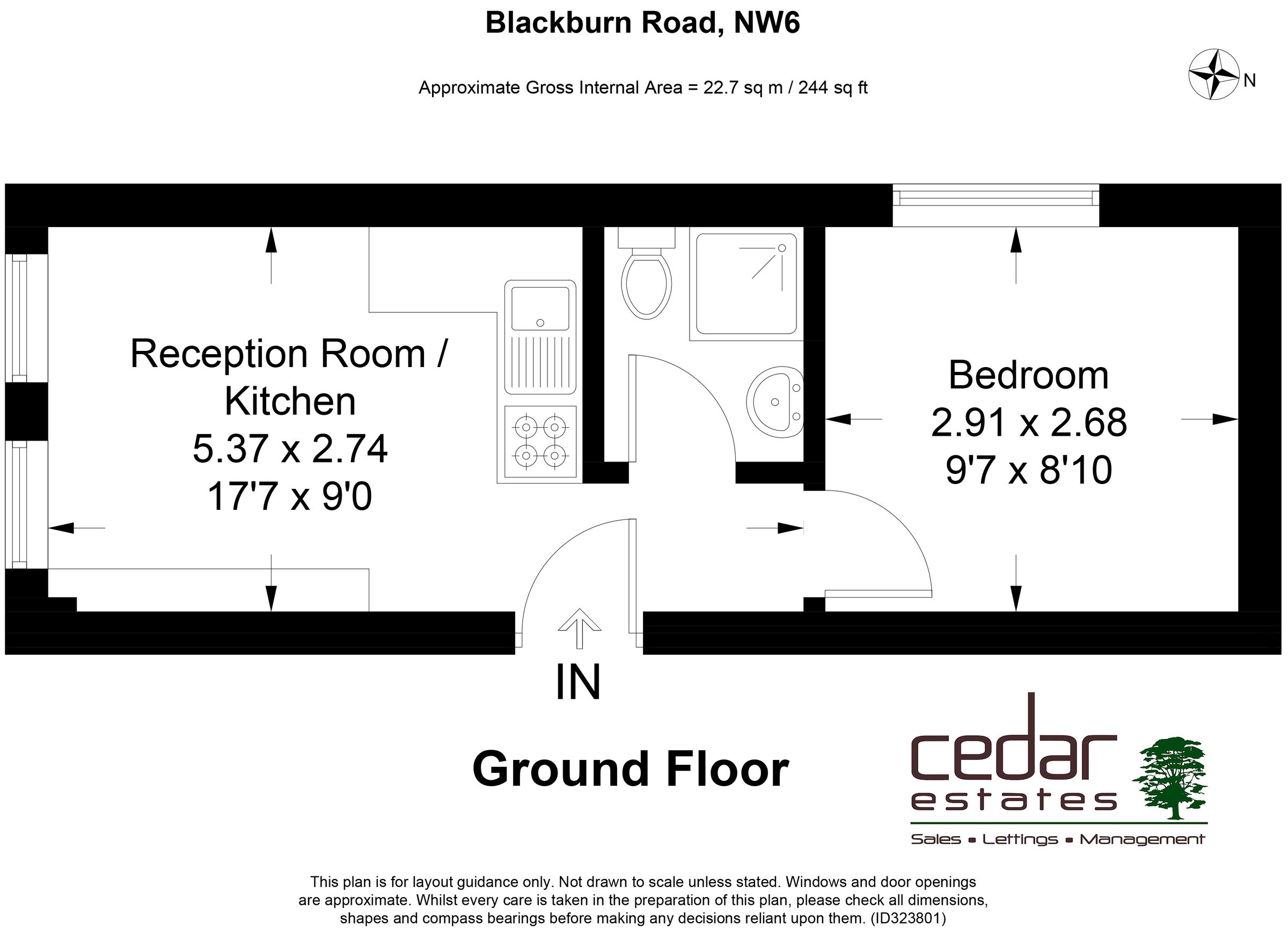 1 bed flat to rent in Blackburn Road, London NW6 Zoopla