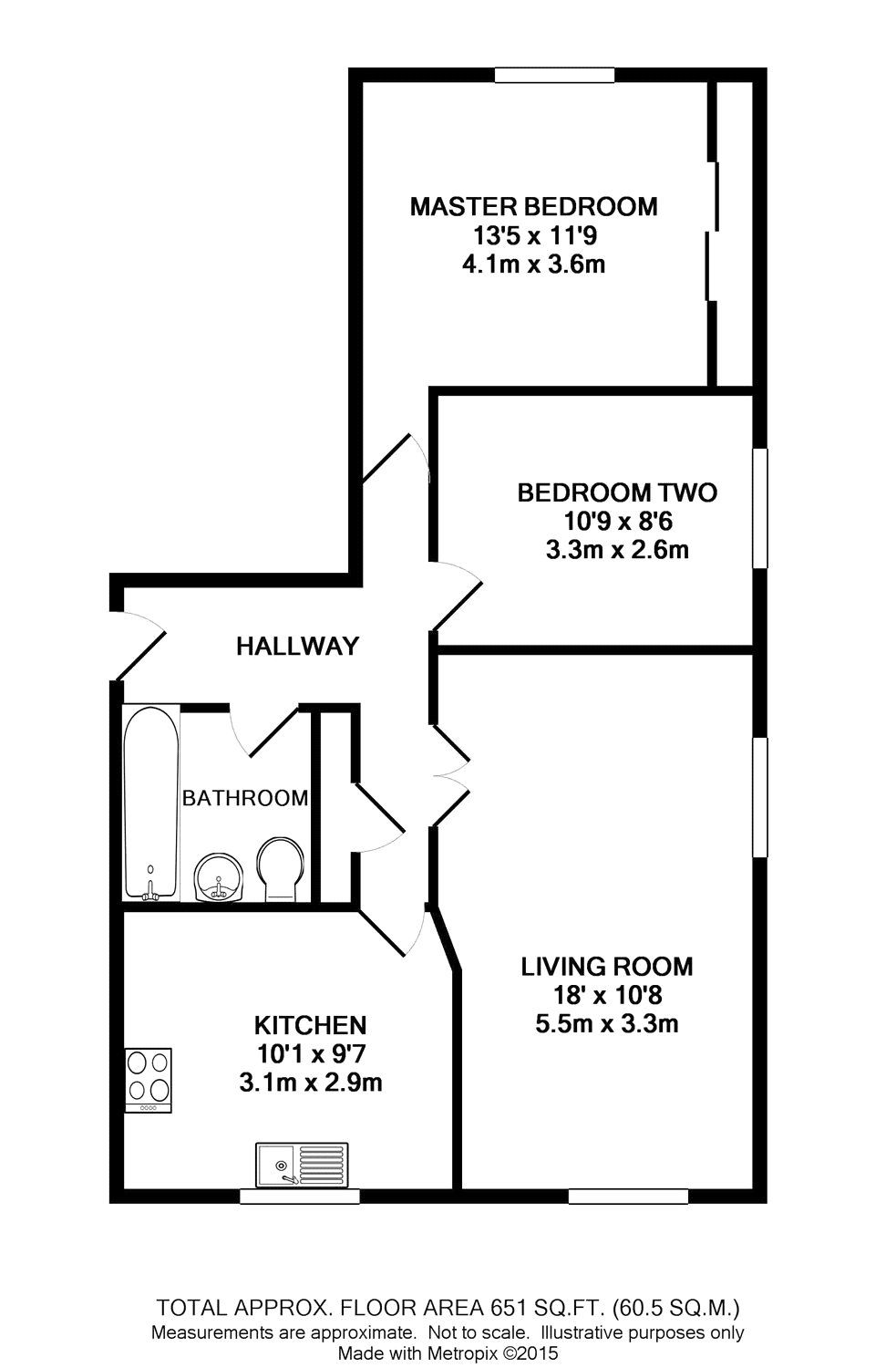 2 bed flat for sale in Parkfield House, Cambridge Road, Crowthorne