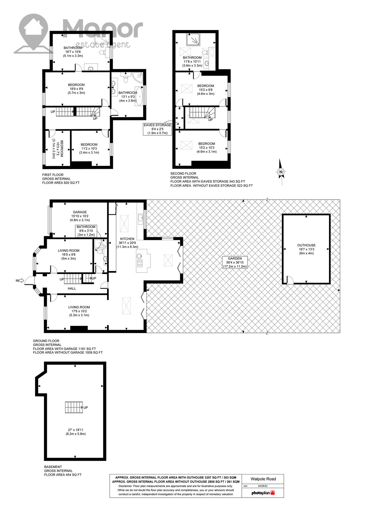 5 bed semidetached house for sale in Walpole Road, South Woodford E18