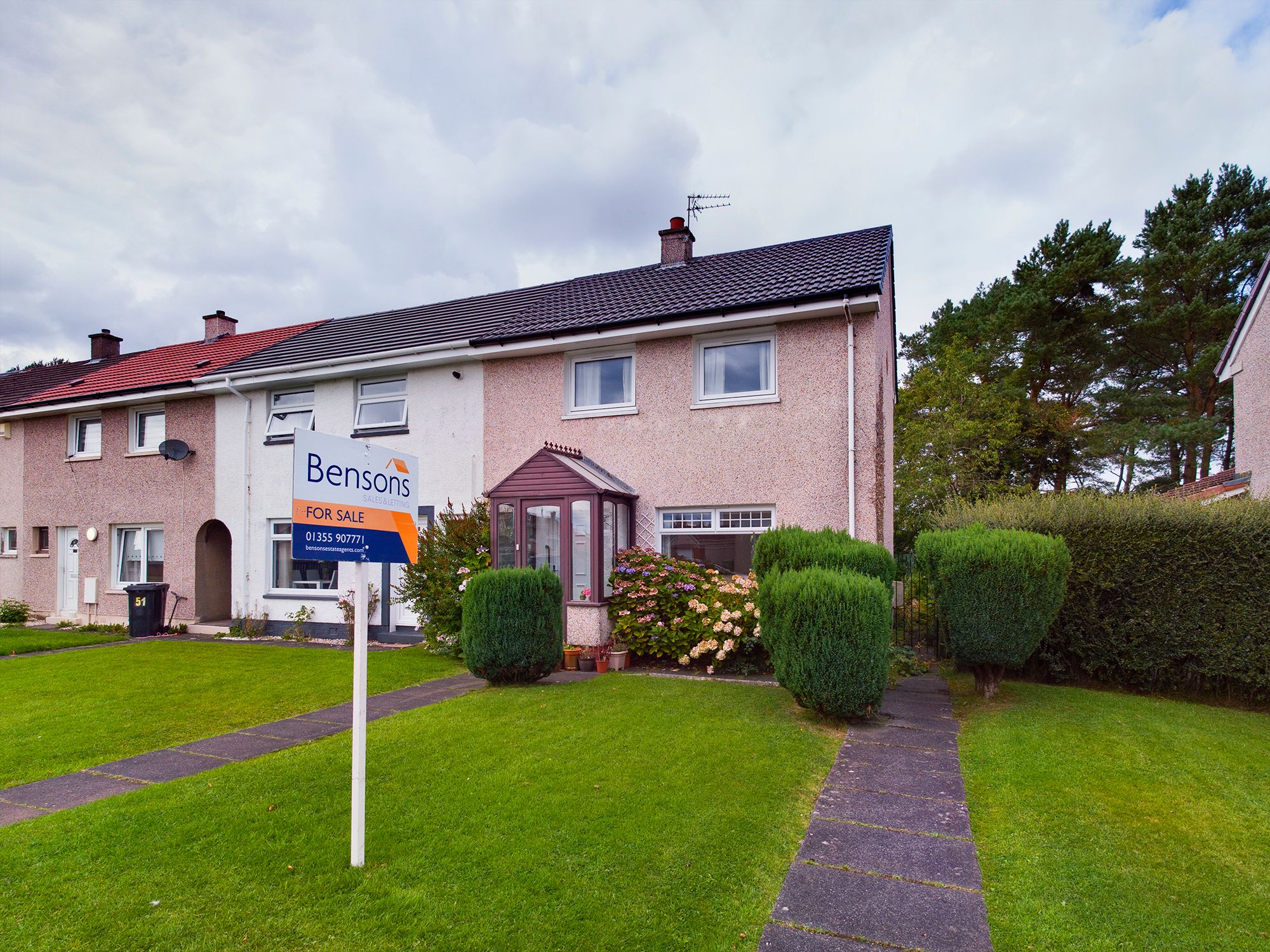 2 bed end terrace house for sale in Whitehills Place, East Kilbride
