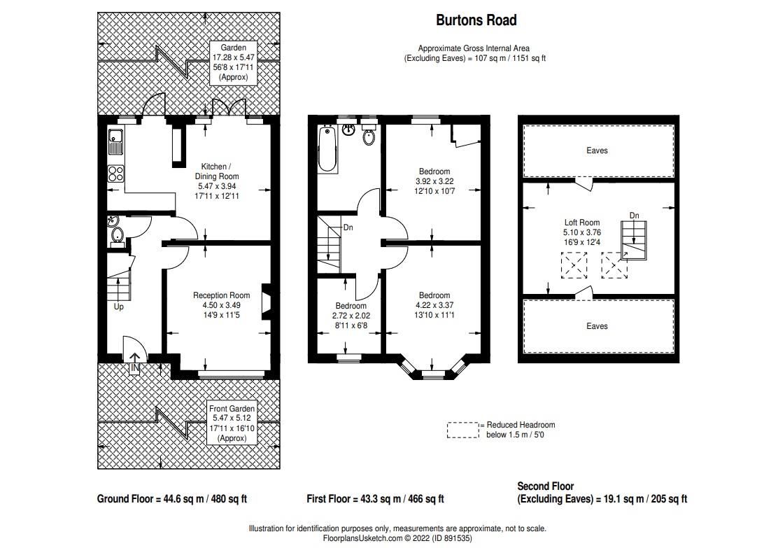 3 bed terraced house for sale in Burtons Road, Hampton Hill, Hampton