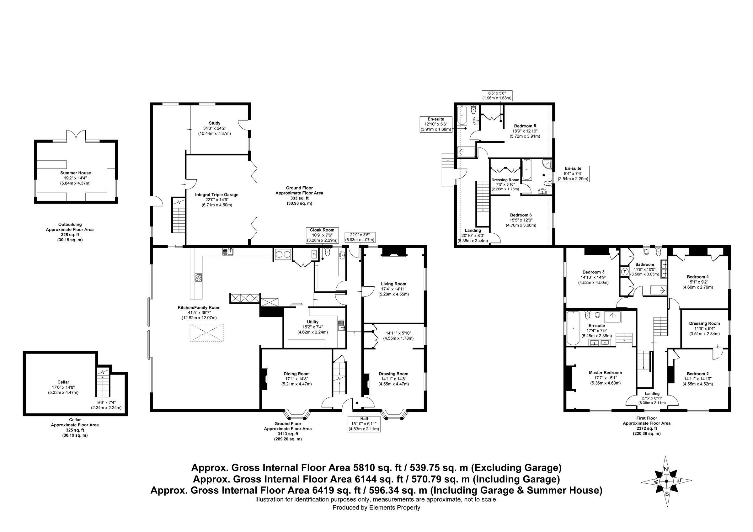6 bed detached house for sale in Spalding Road, Pinchbeck, Spalding
