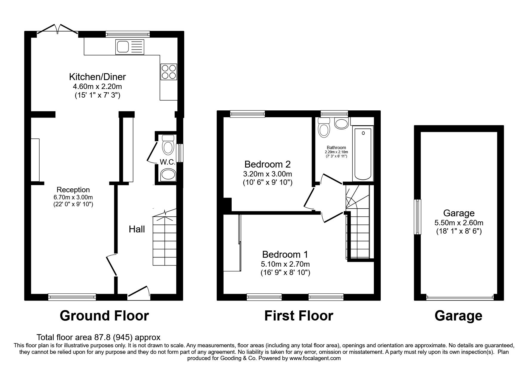 2 bed semidetached house for sale in Woodside Way, Reading, Berkshire