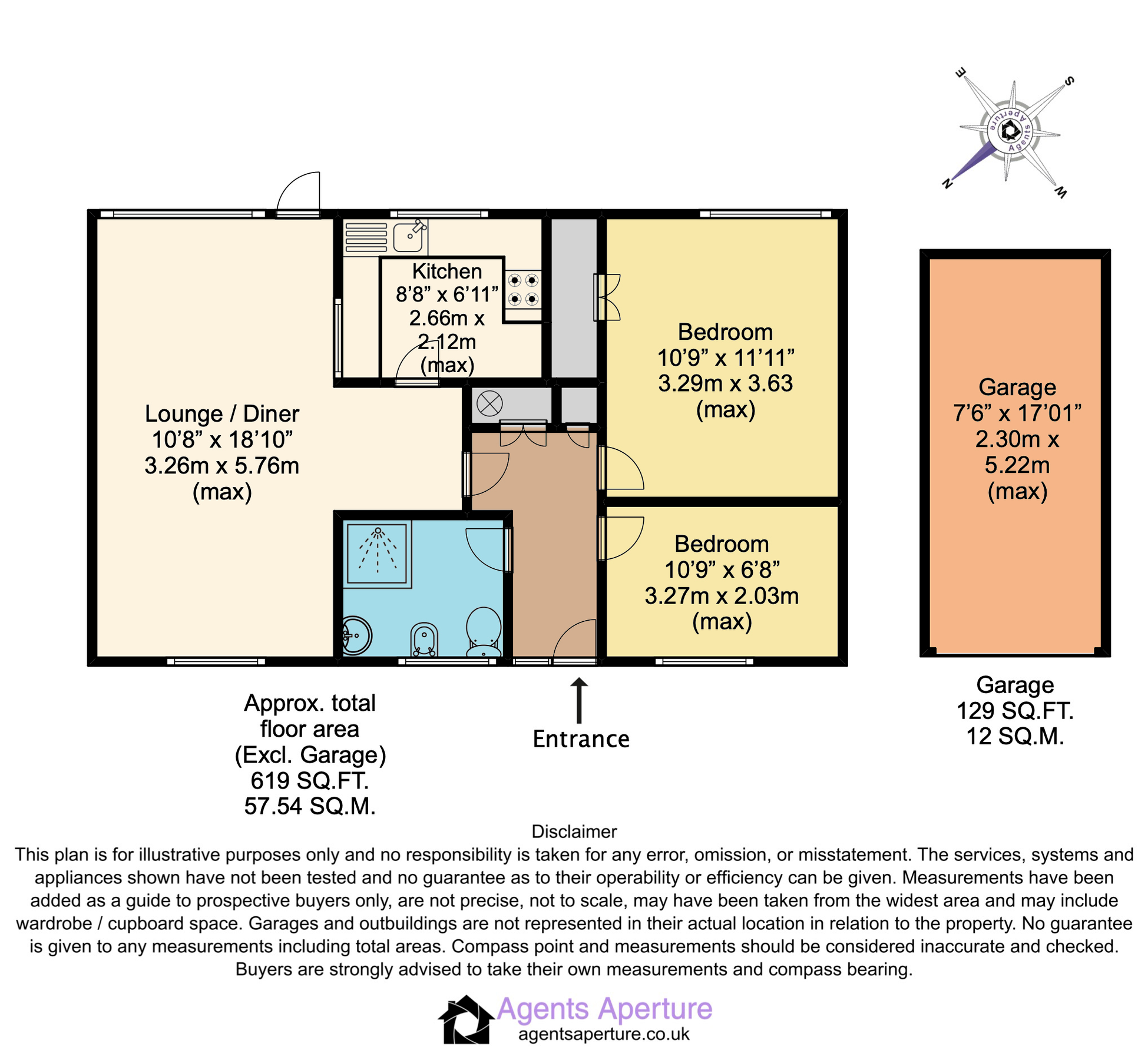 2 bed detached bungalow for sale in Knights Croft, New Ash Green