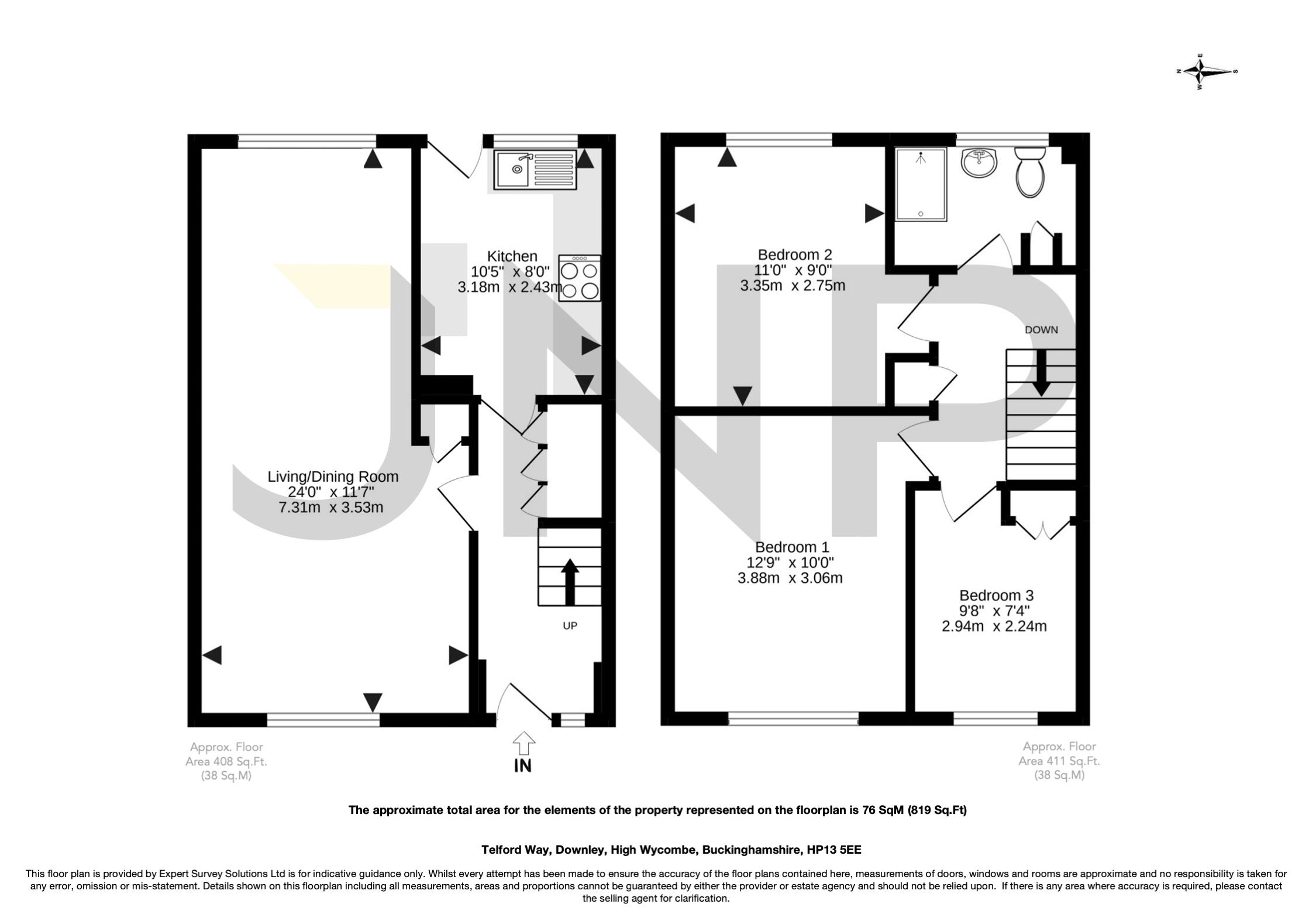3 bed terraced house for sale in Telford Way, High