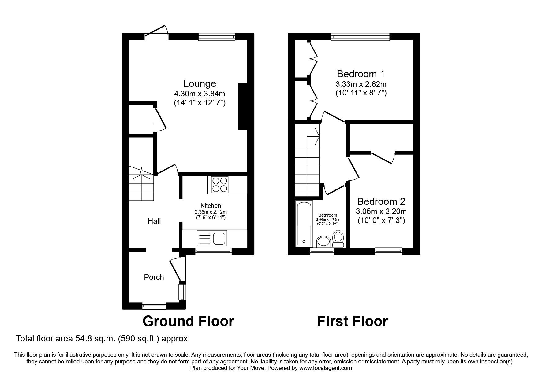 2 bed terraced house for sale in Larne Road, Lincoln, Lincolnshire LN5
