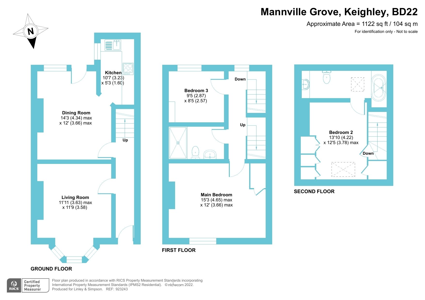 3 bed terraced house for sale in Mannville Grove, Keighley, West